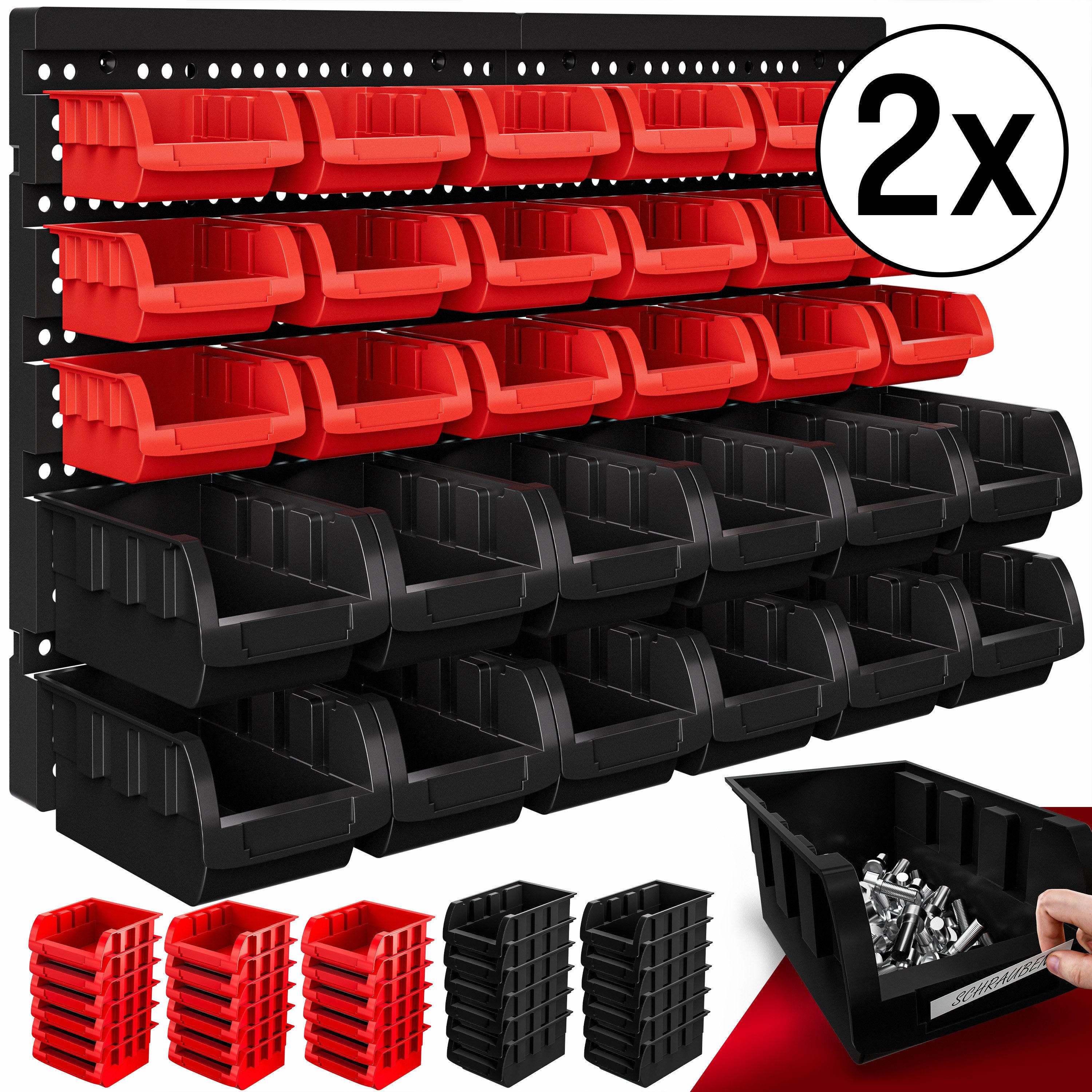 Deuba Wandregal, Stapelboxen 64 tlg Box günstig online kaufen