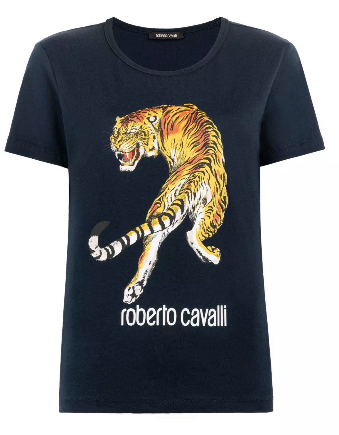roberto cavalli T-Shirt Firenze RC Tiger Logo Cotton gehört zur ikonischen günstig online kaufen
