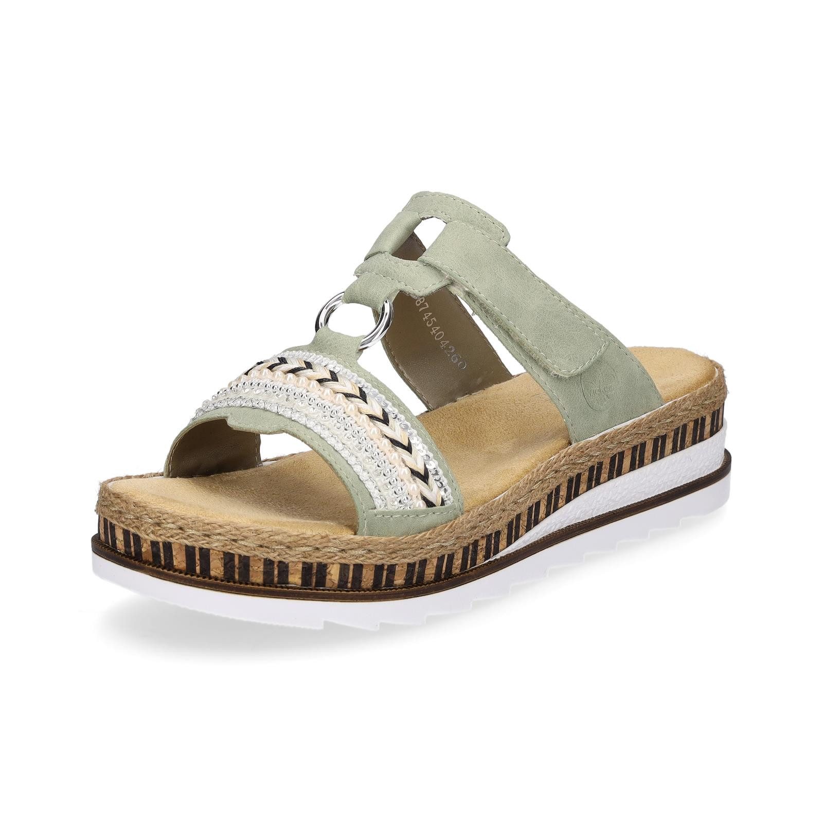 Rieker Rieker Damen Pantolette mint grün Pantolette