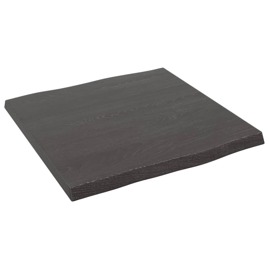 St) Massivholz cm (1 Eiche Behandelt Tischplatte Baumkante 40x40x2 furnicato