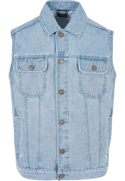 URBAN CLASSICS Jerseyweste Herren Denim Vest (1-tlg)