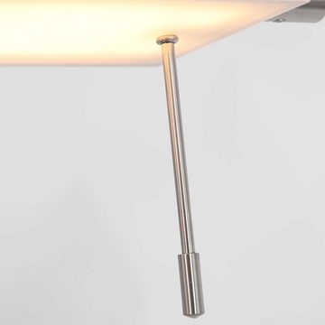 Steinhauer LIGHTING LED Leselampe, Stehleuchte Spotleuchte Wohnzimmerlampe LED silber dimmbar schwenkbar