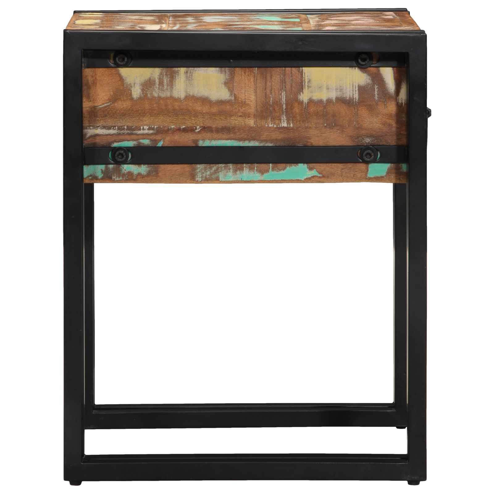 vidaXL Beistelltisch Beistelltisch 40 x 40 x 50 cm Massives upgecyceltes Holz (1-St)