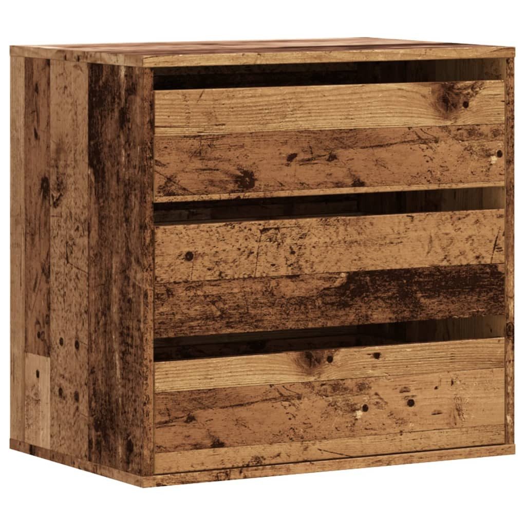 vidaXL Kommode 60 x 41 x 58 cm Kommode Sideboard Schubladenschrank Altholz-Optik 60x4