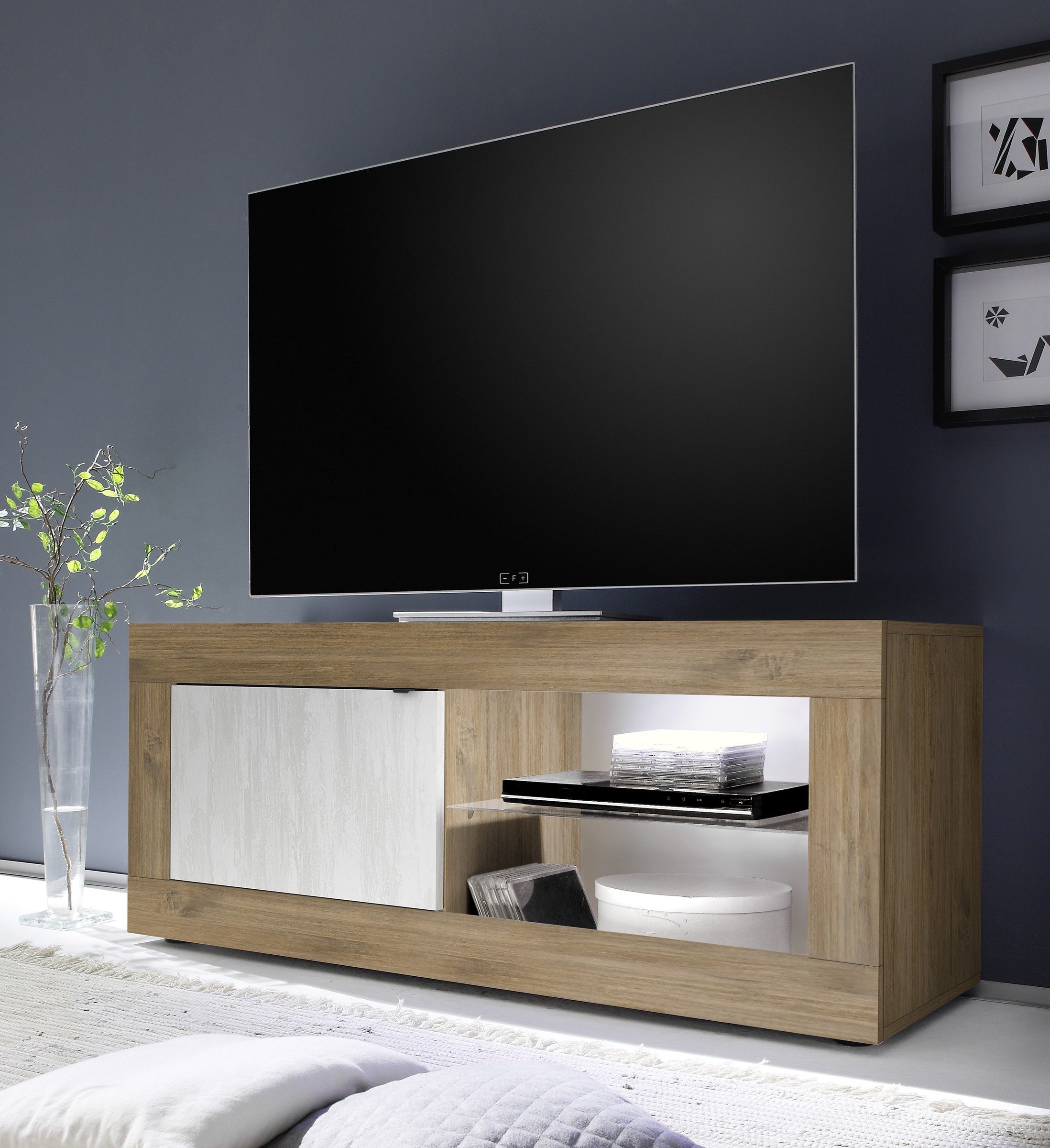 möbelando TV-Board Belinda, 140 x 56 x 43 cm (B/H/T)