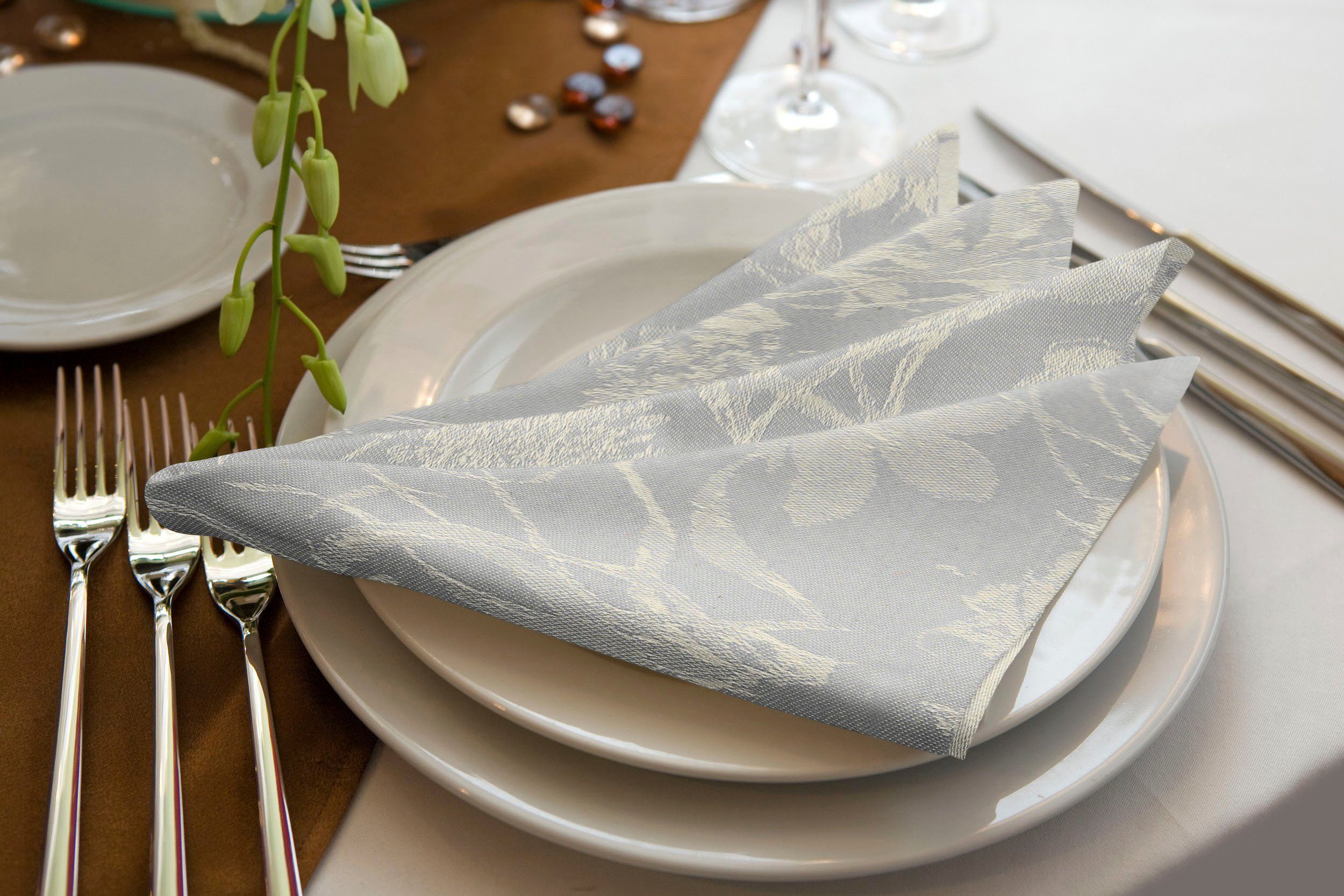Adam Stoffserviette Flower Cuveé Light, (4 St)