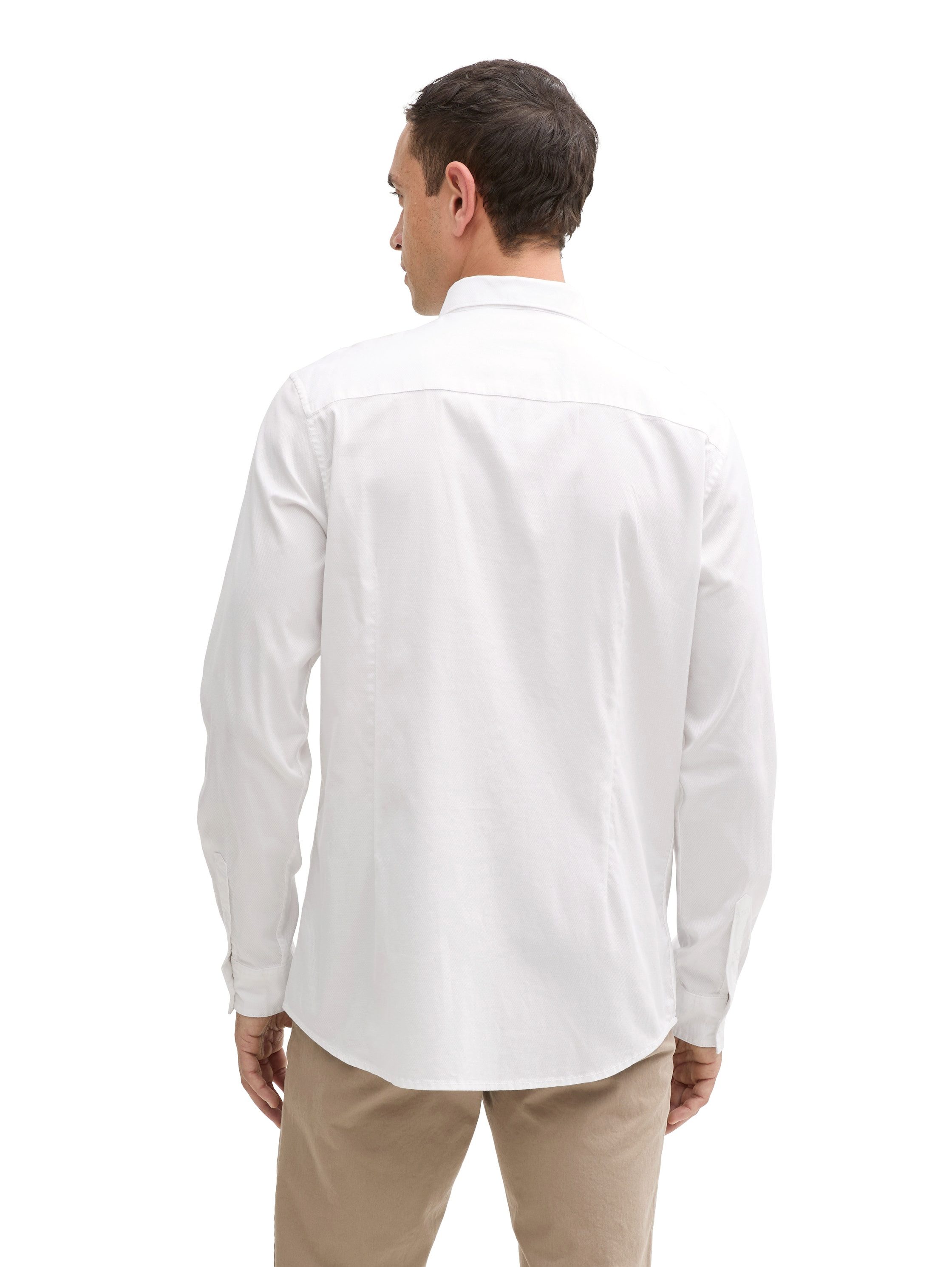 TOM TAILOR Langarmhemd mit Logo Stickerei günstig online kaufen