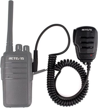 Retevis Walkie Talkie RS111 Lautsprechermikrofon Kompatibel mit UV-5R Funkgerät (2 Stück)