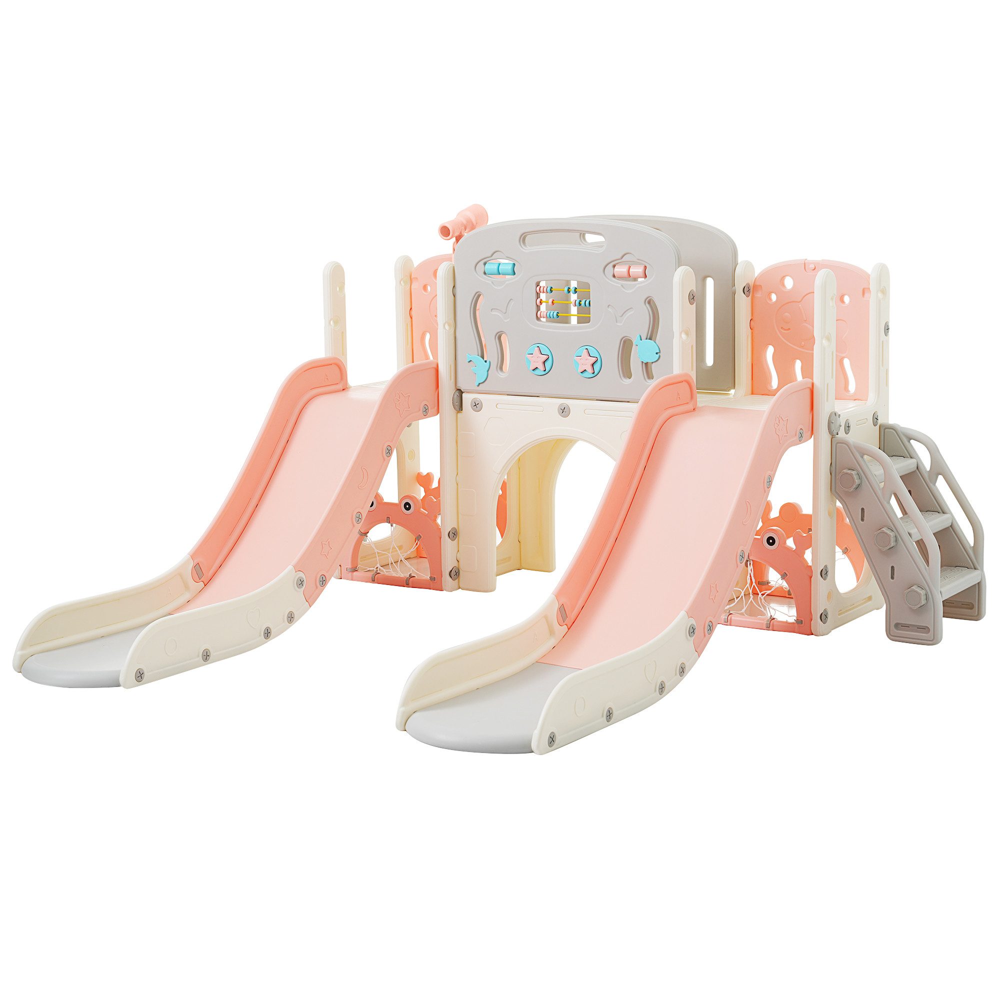 Rutsche 8-in-1 Kinderspielplatz-Set Rutschen-Set für Kinder Kinderspielzeug