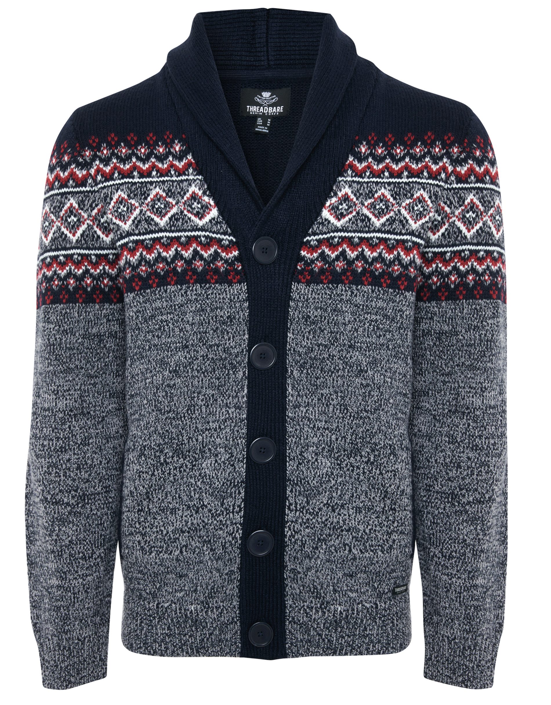 Threadbare Strickjacke Dean (1-tlg) mit tollem Strickmuster günstig online kaufen