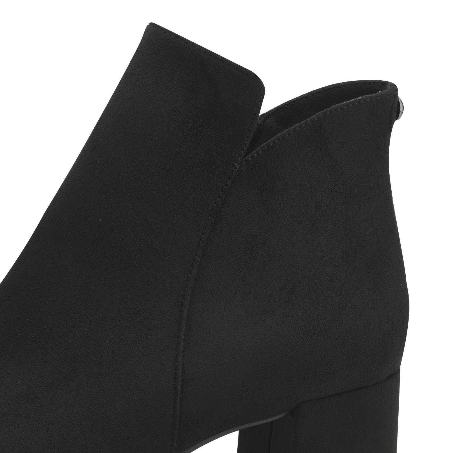 Tamaris Stiefelette Ankleboot, Stiefelette mit dekorativem Knopf, schmale Form