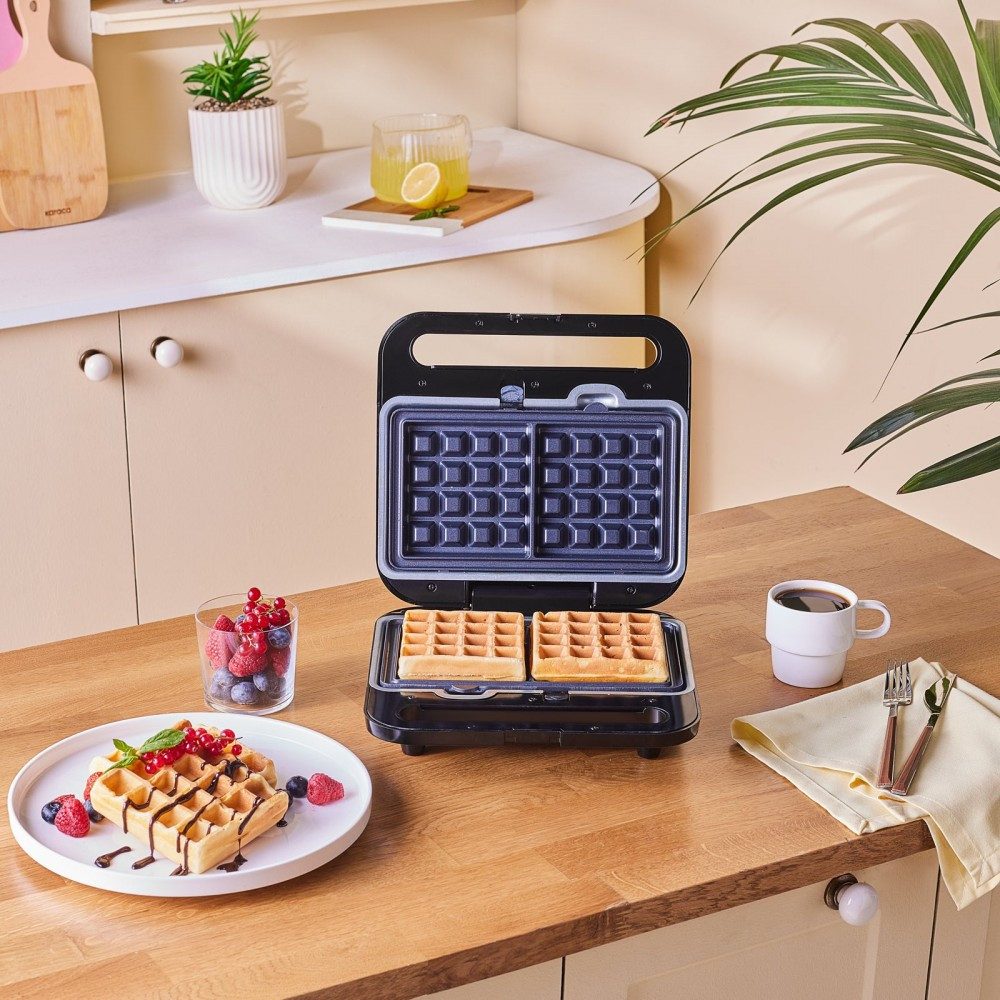 Karaca Toaster Karaca Tote Sandwich- und Waffelmaschine 1000 W Edelstahl