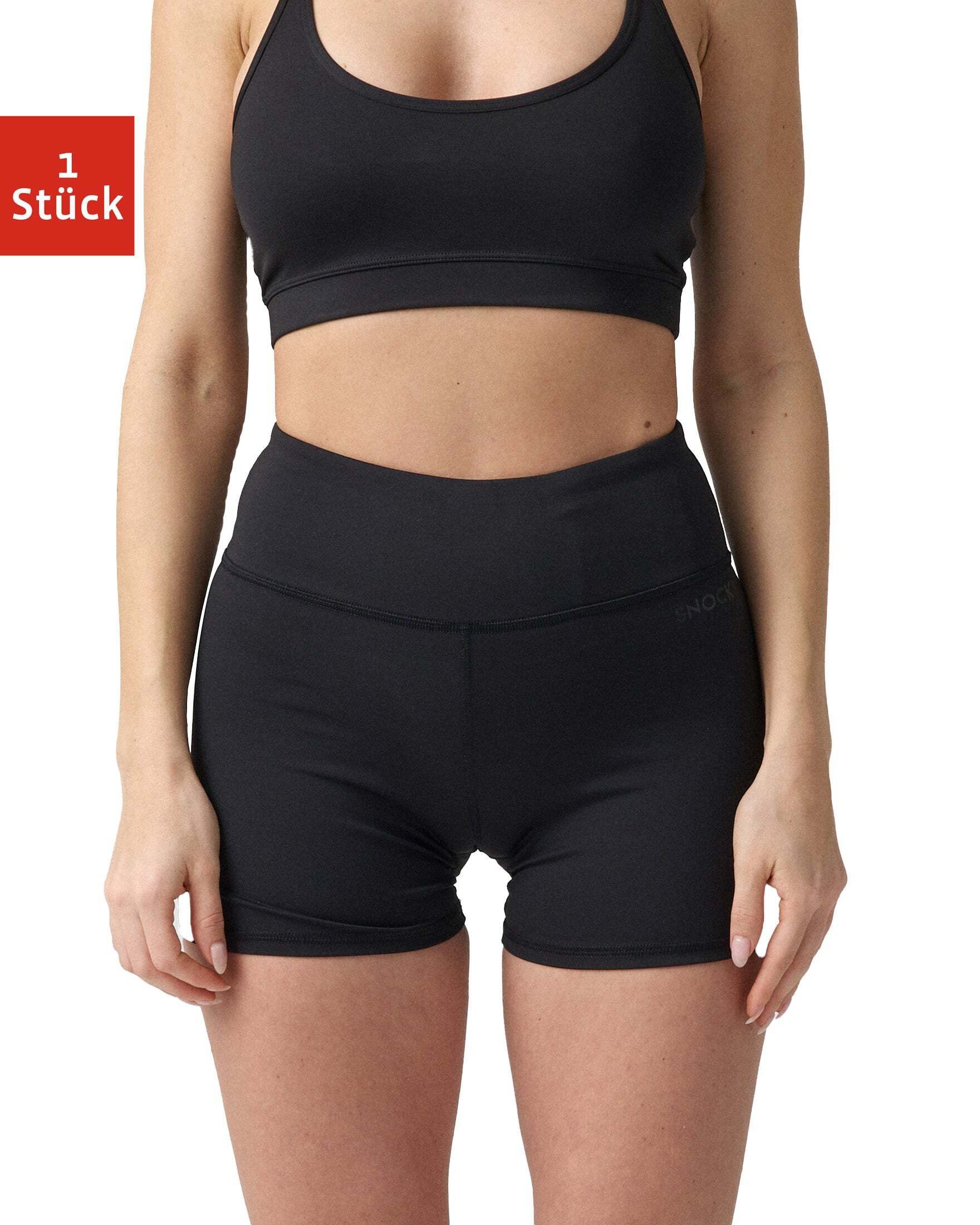 SNOCKS Sporthose High Waist Hot Pants (1-tlg) blickdickt, mit Schlüsselfach günstig online kaufen