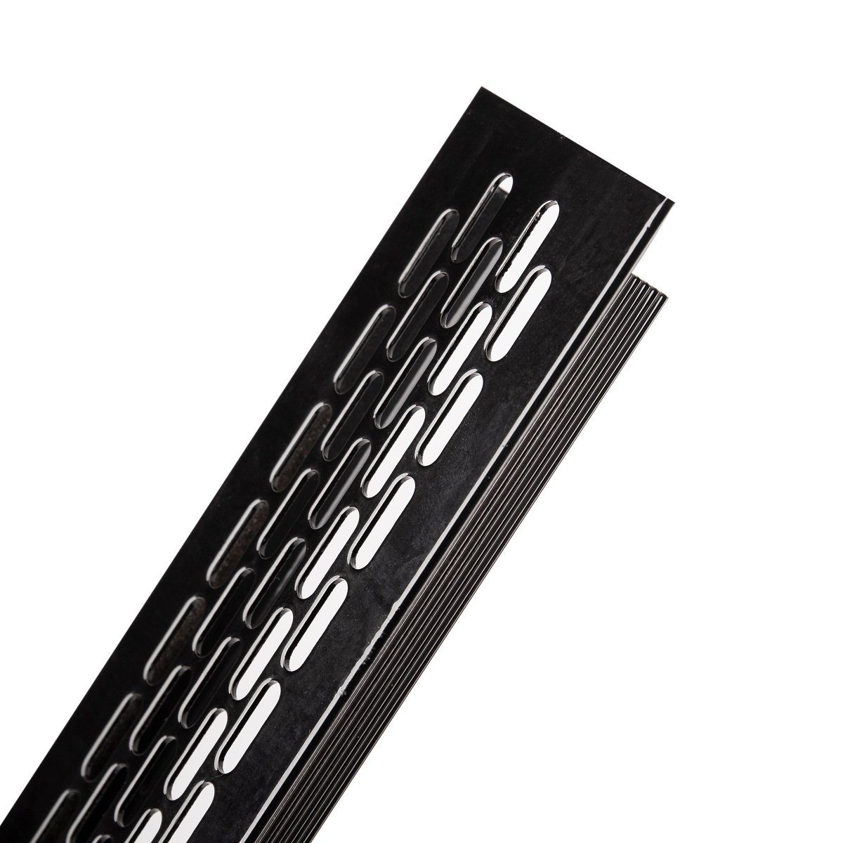 MS Beschläge Lüftungsgitter Aluminium Belüftungsgitter Schwarz 60x480mm Gitter – Bild 3 von 4