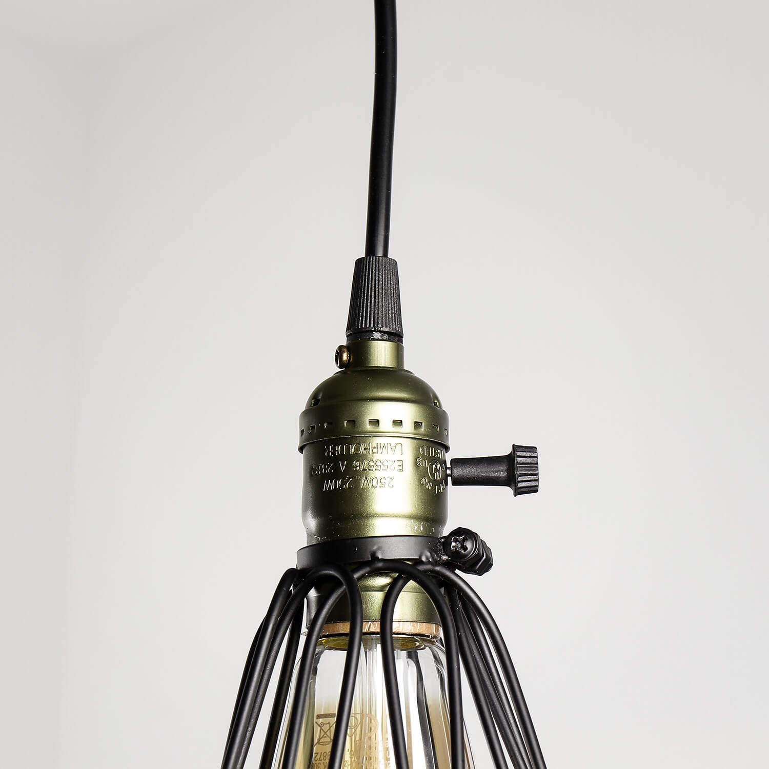 Vintage Pendelleuchte Industrial Hängelampe Licht-Erlebnisse ohne Design CARLTON, Küche Esstisch Metall Leuchtmittel,