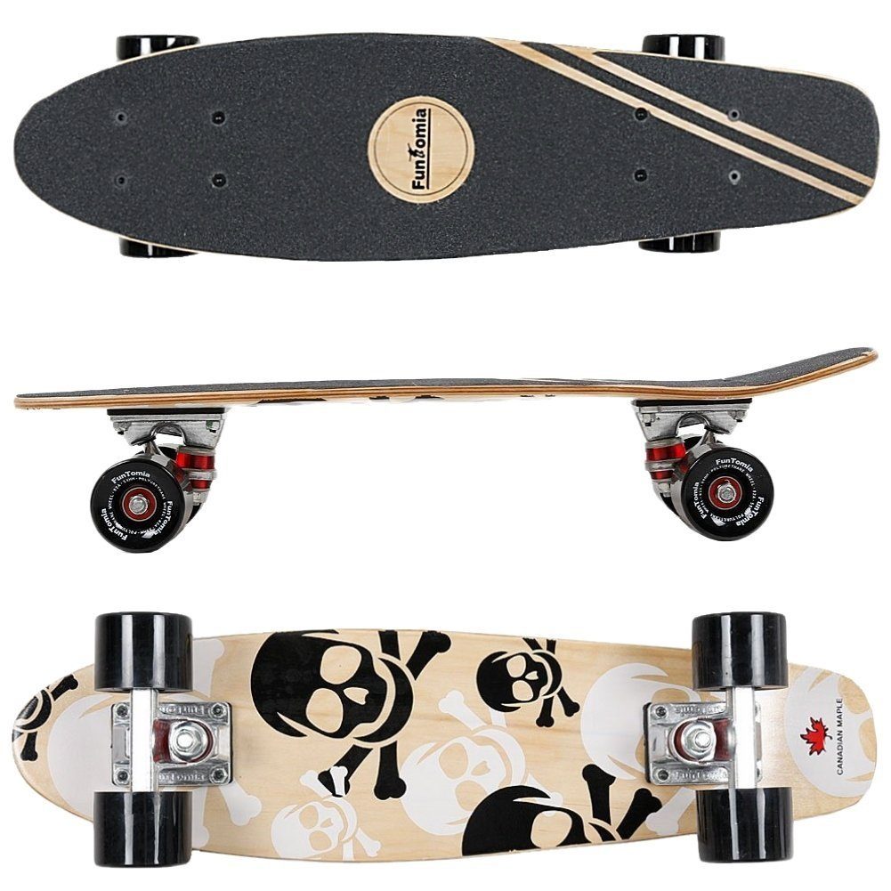 FunTomia Miniskateboard Mini-Board Skateboard mit Mach1 ABEC-9 Kugellager aus Ahornholz