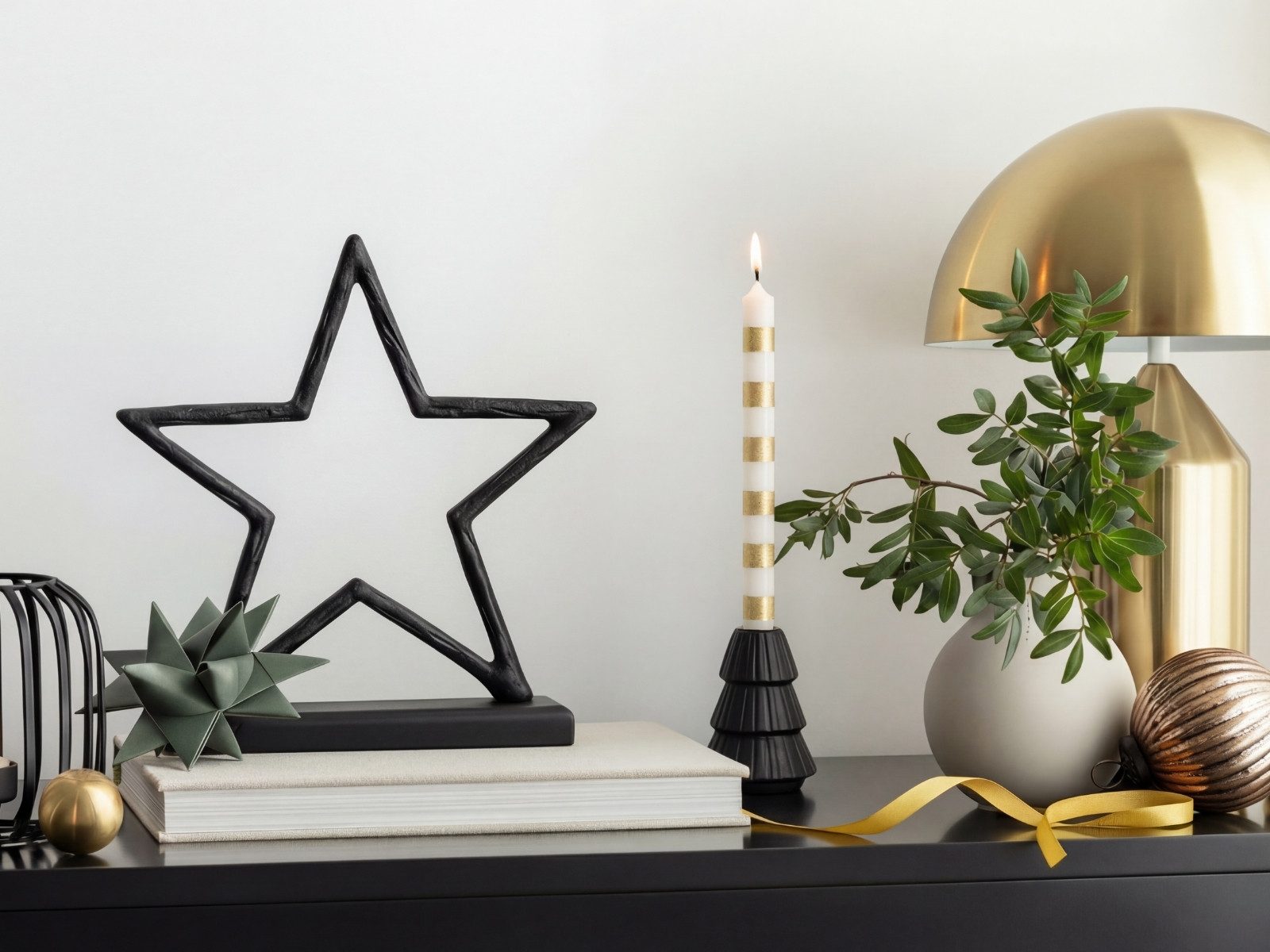 Villeroy & Boch Kerzenständer Christmas Chic Kerzenständer Baum schwarz 10,5cm – Bild 3 von 5