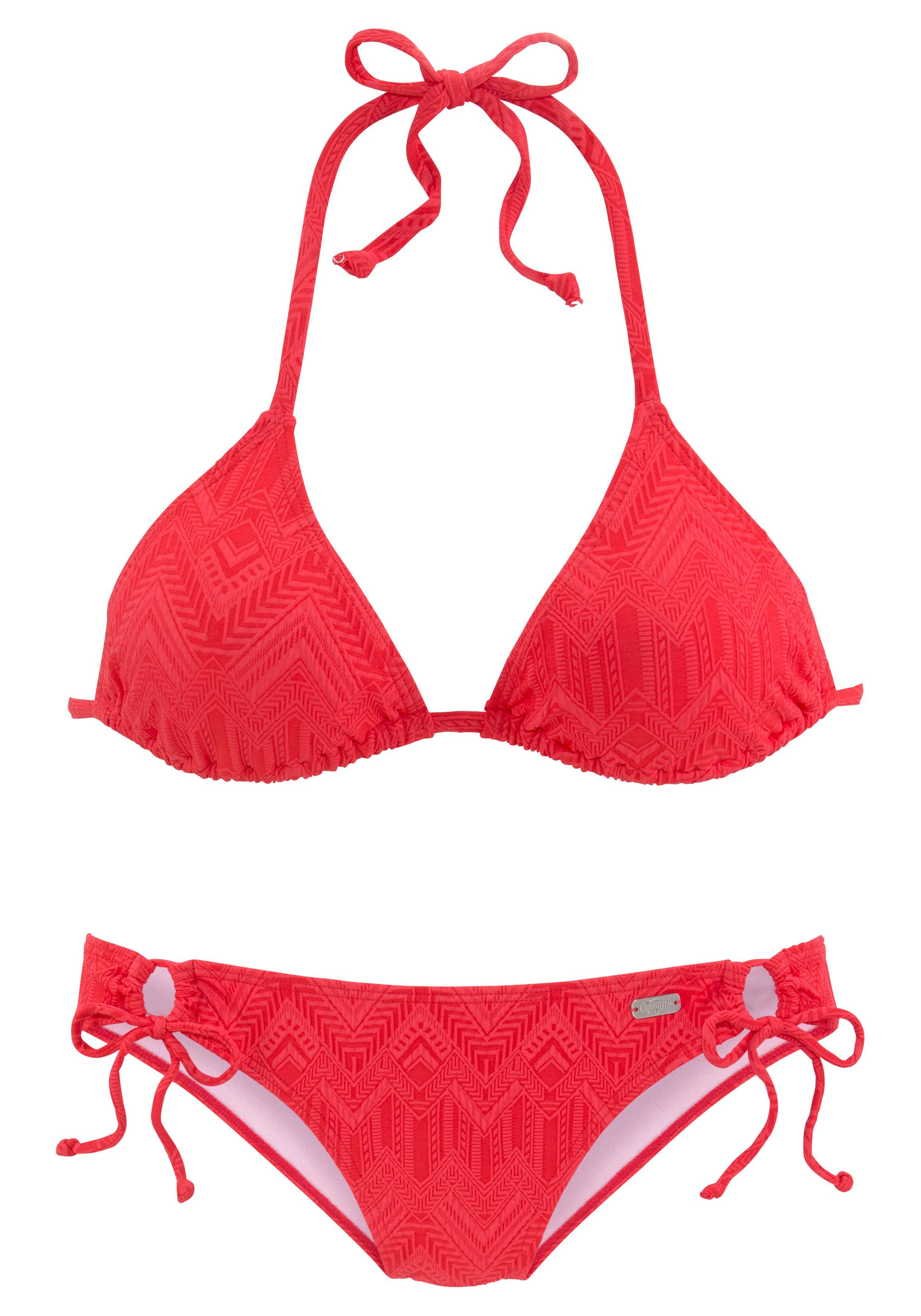 Buffalo Triangel-Bikini Romance mit modischer Struktur günstig online kaufen
