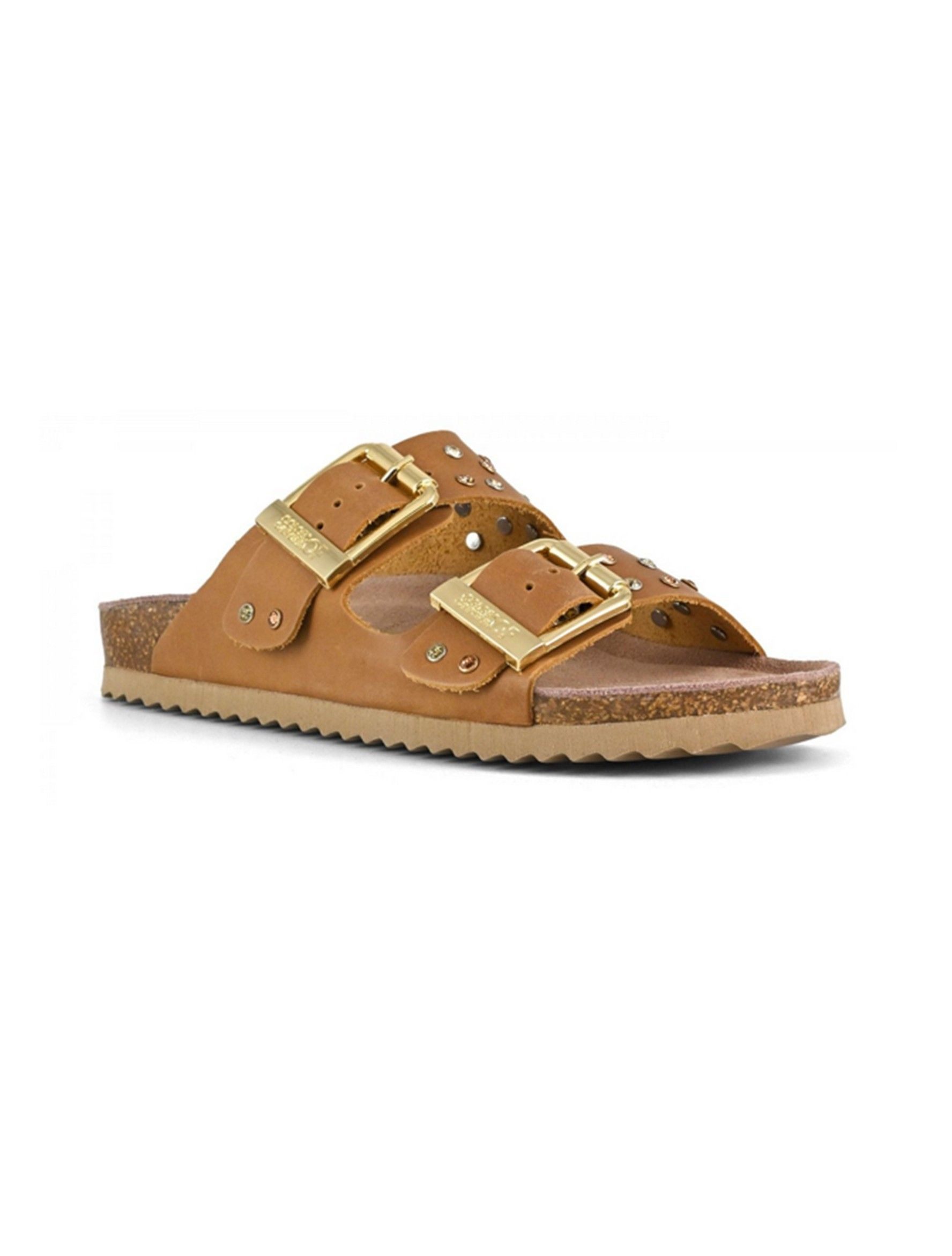 Colors of California two buckle sandal nubuck stras Sandale