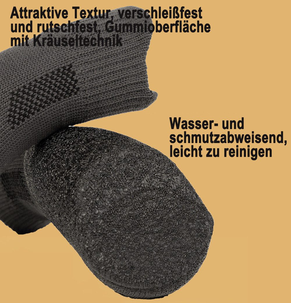 Ledander Pfotenschutz Wasserdichte & rutschfeste Hundeschuhe,Hundeschuhe Pfotenschutz, warme und strapazierfähige Hundestiefel, mit Anti-Verlust-Riemen