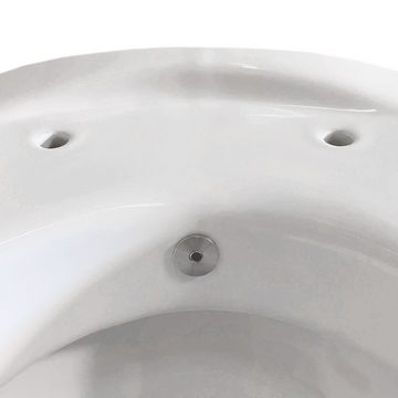 Belvit Tiefspül-WC BV-EW4001, wandhängend, Abgang waagerecht, Hygienedusche/Taharet