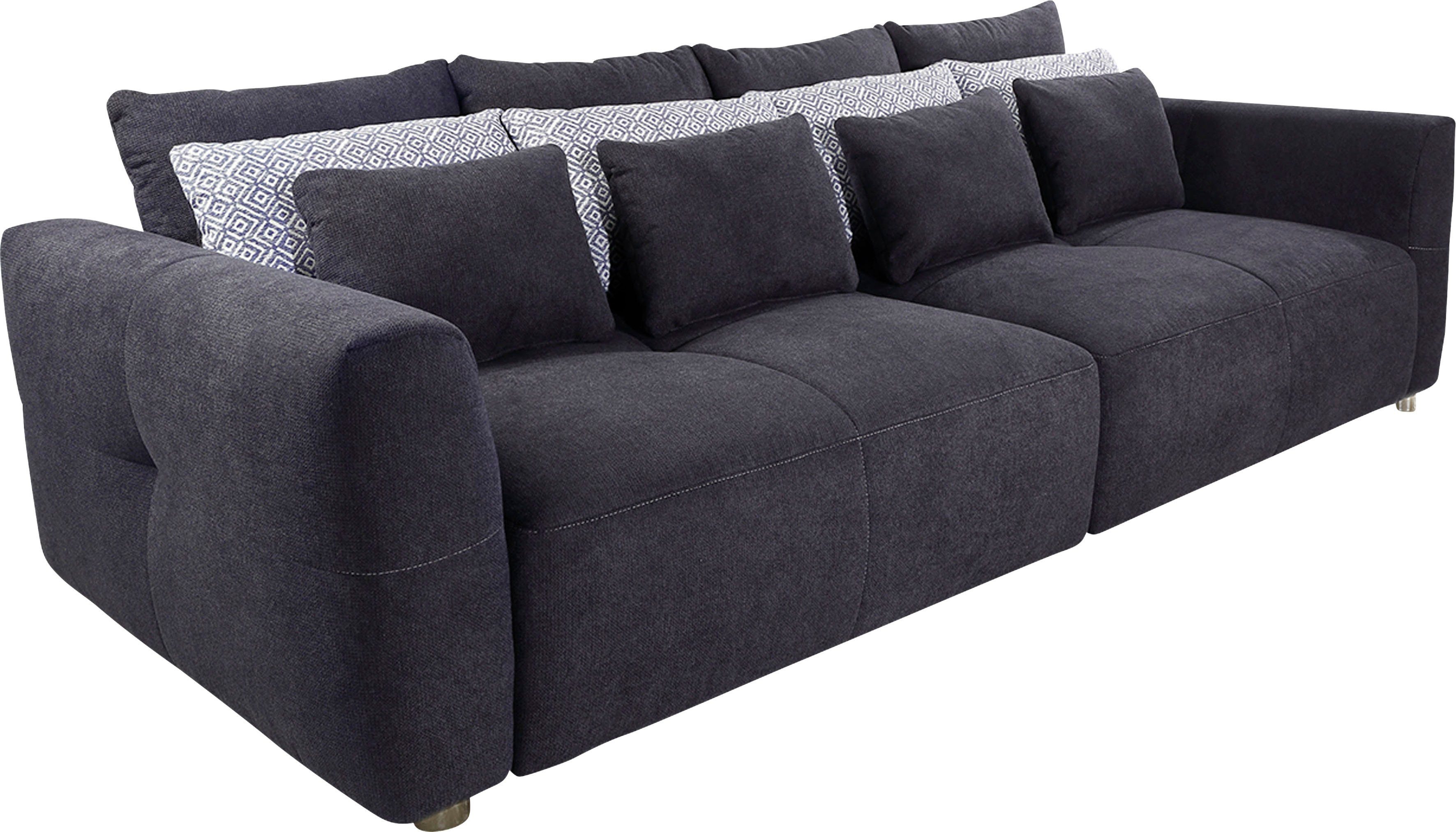 dunkelblau Big-Sofa kuscheligen, Jockenhöfer dunkelblau Sitzkomfort Federkernpolsterung mit Gulliver, Gruppe für angenehmen |