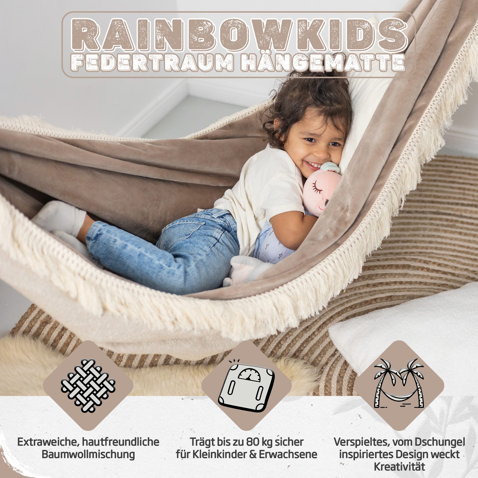 Rainbow Kids Hängematte für Kinder für günstig online kaufen