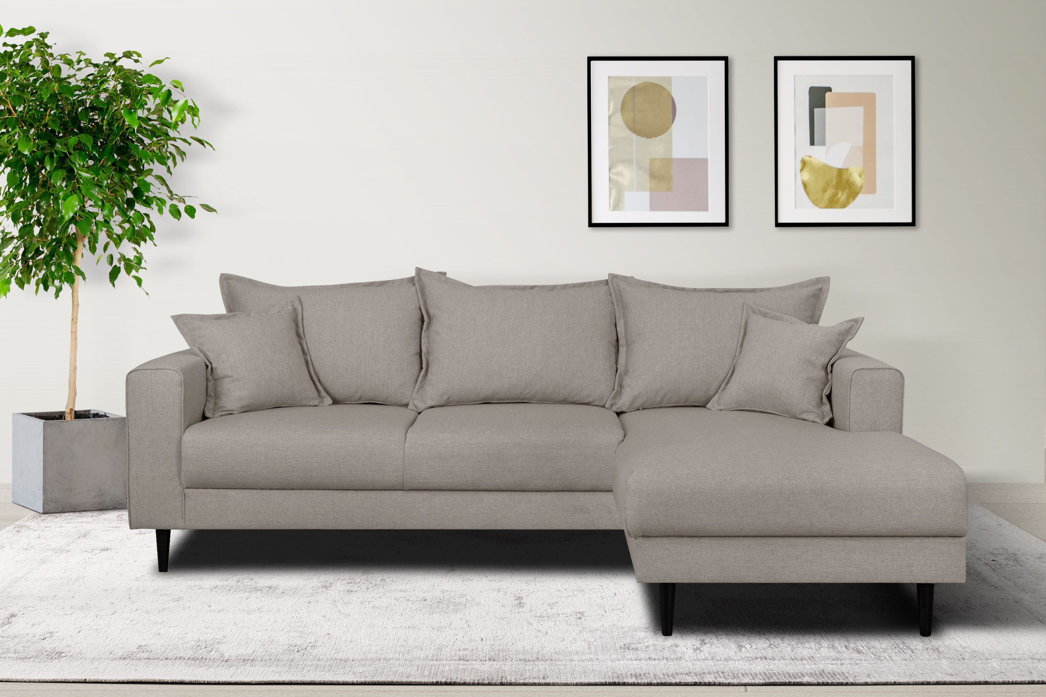 Home affaire Ecksofa VEYRAS L-Form, hoher günstig online kaufen