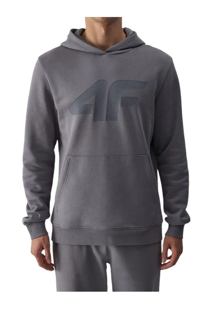 4F Kapuzenpullover Sweatshirt M1494 (Baumwolle) grau Herren