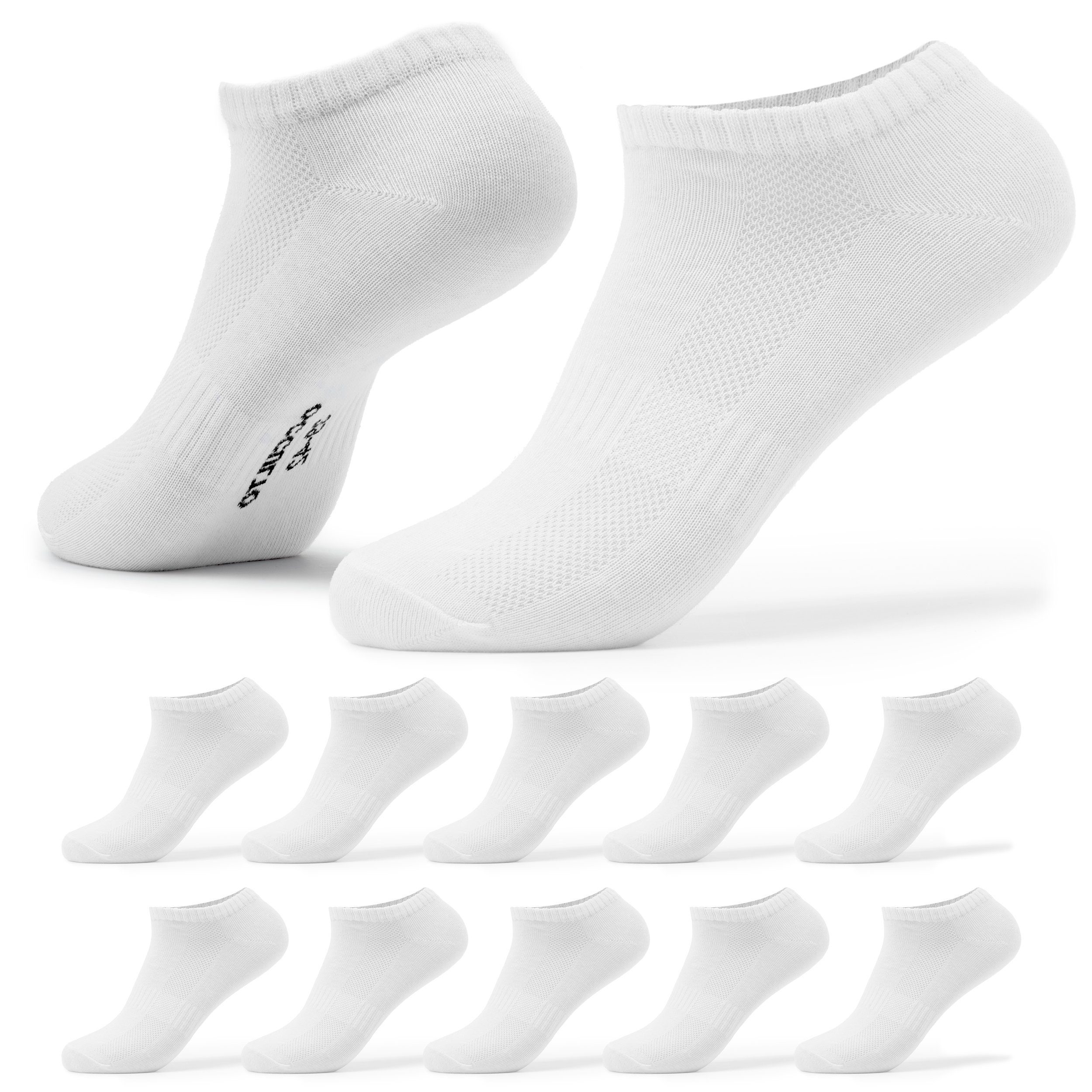 OCCULTO Sneakersocken Damen Sneaker Socken 10er Pack (Modell: Diana) (10-Paar)