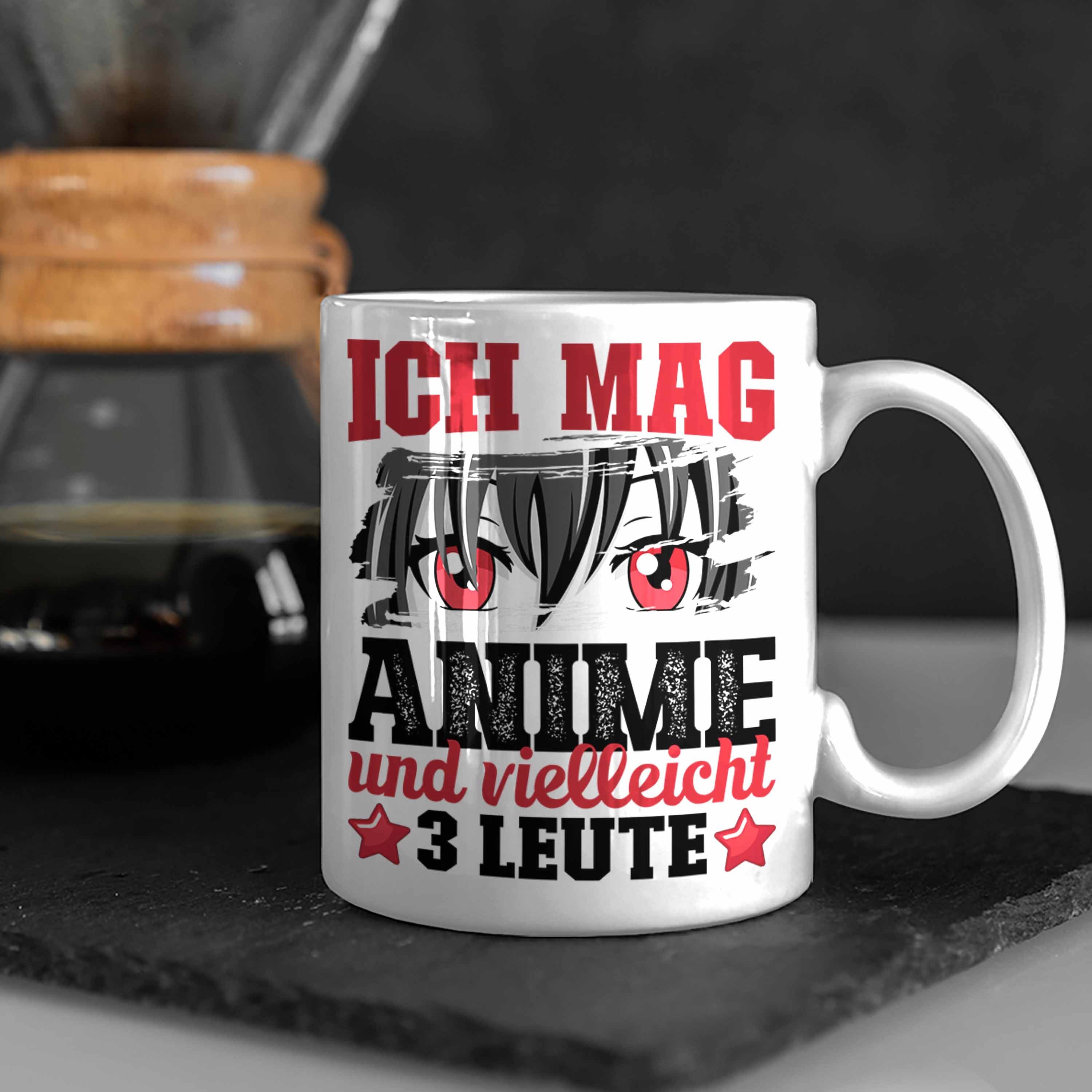 Trendation Tasse Anime Tasse Geschenk Weiss Anime Geschenkidee Ich Anime-Liebhaber Mag Vi Und