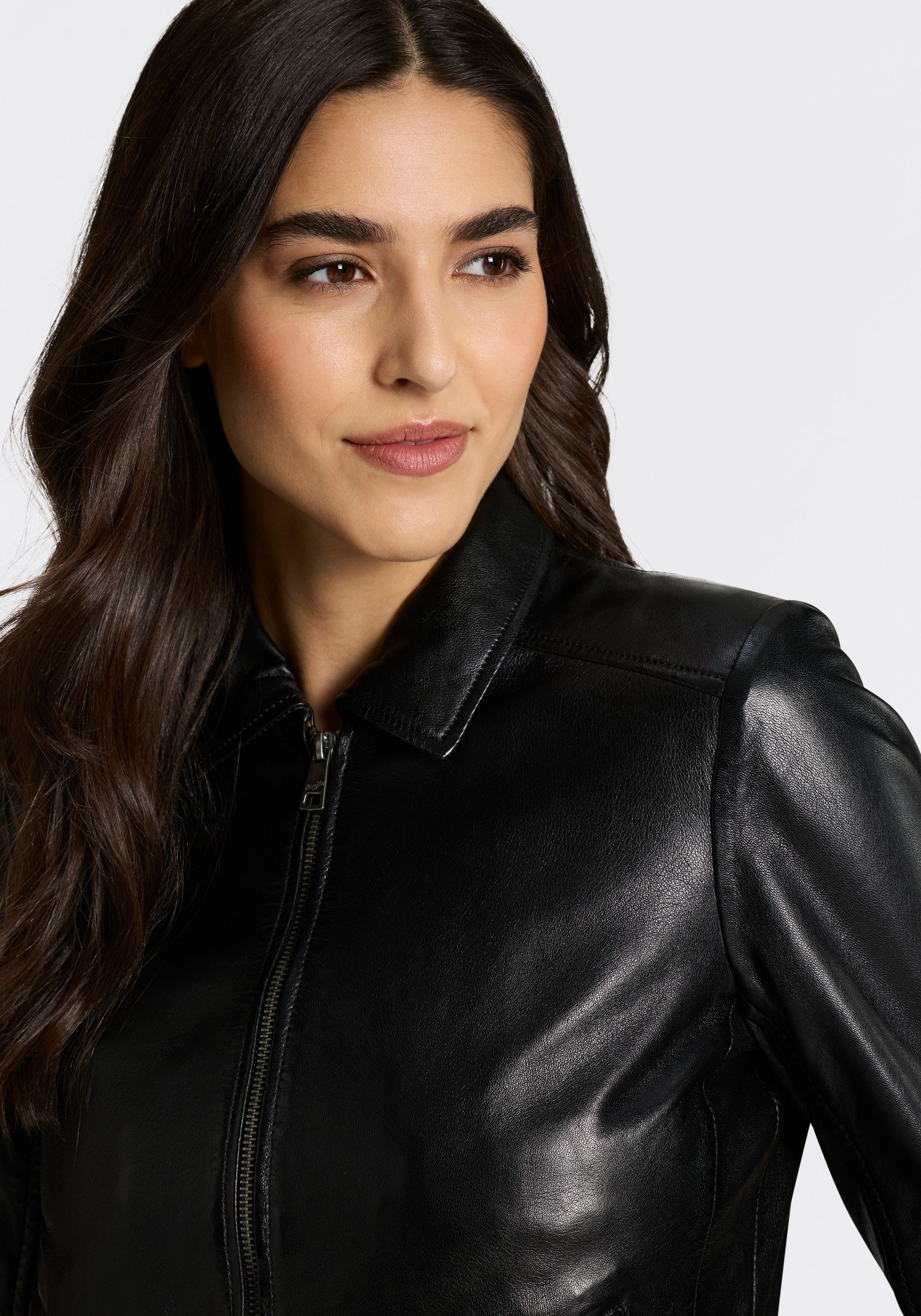 Mauritius Lederjacke MWZimonna OT mit Umlegekragen – Bild 4 von 5