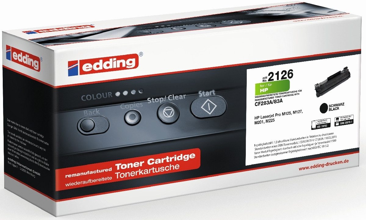 edding Tonerpatrone Tonerkartusche kompatibel mit HP CF283A black