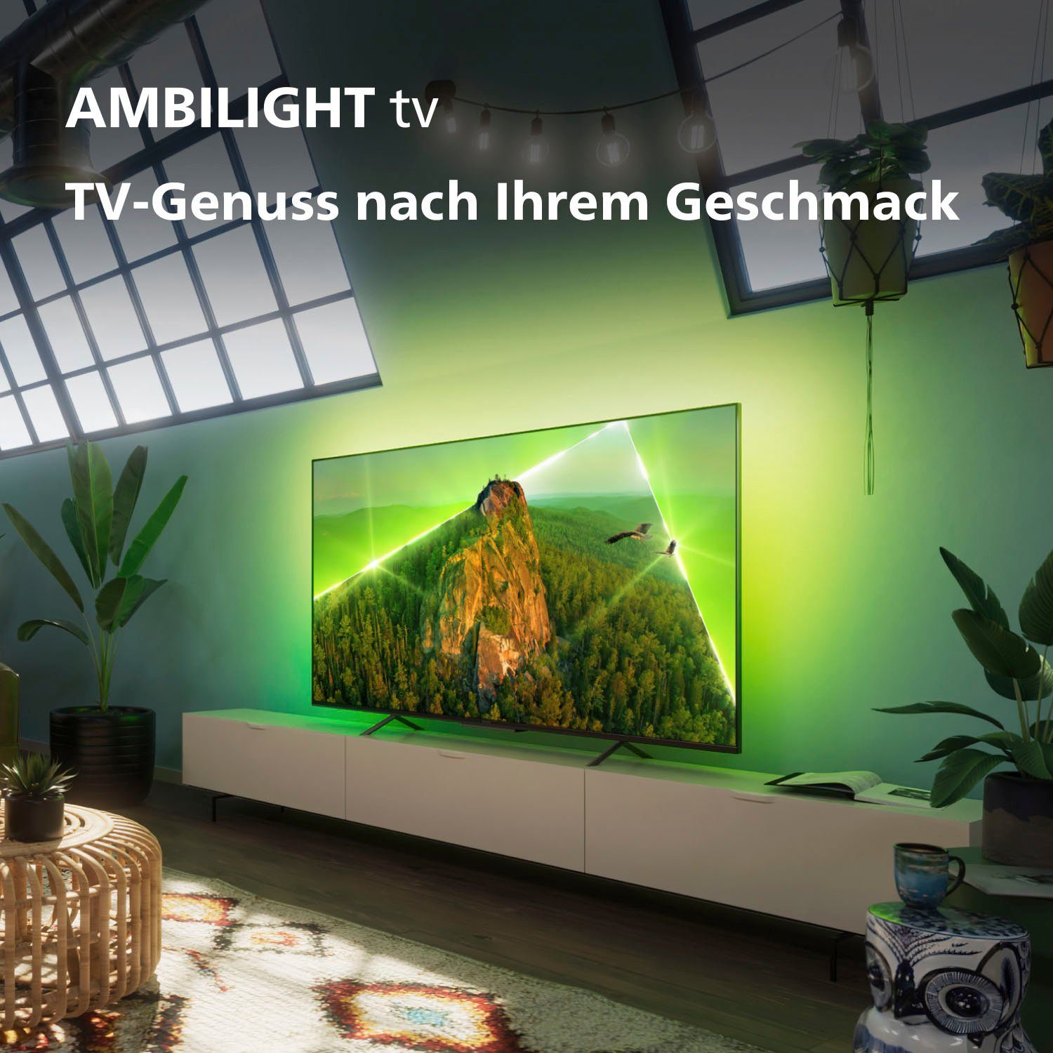 Smart-TV) Zoll, (126 LED-Fernseher 50PUS8108/12 cm/50 HD, Philips Ultra 4K