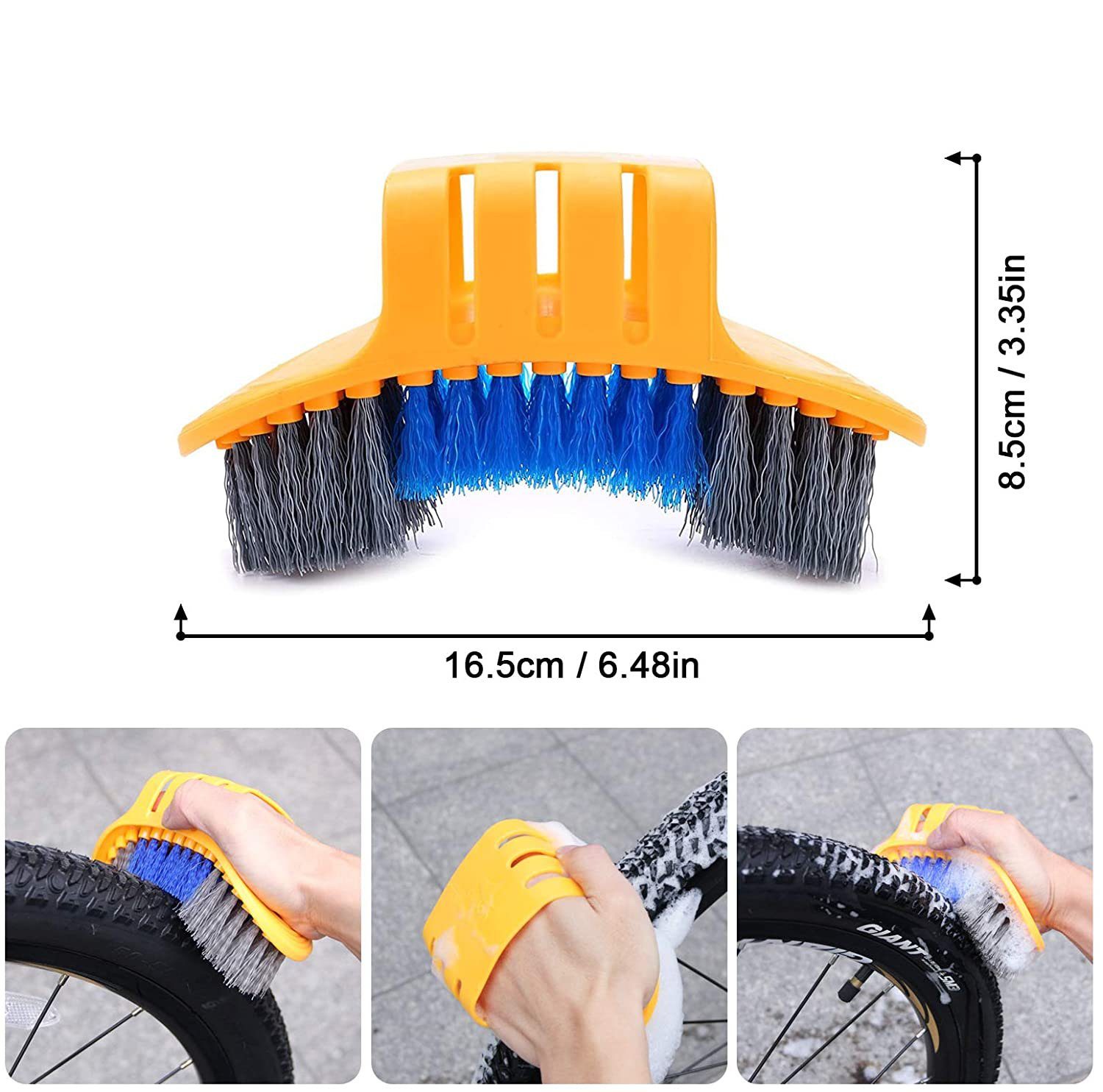 Leway Fahrradwerkzeugset »8-teiliges Fahrrad Reinigungswerkzeug-Set,Fahrrad  Reinigungsset,Werkzeugset zur Reinigung der Fahrradkette,  Fahrradreinigungsbürsten-Set für Fahrradkette/Reifen/Ritzel«