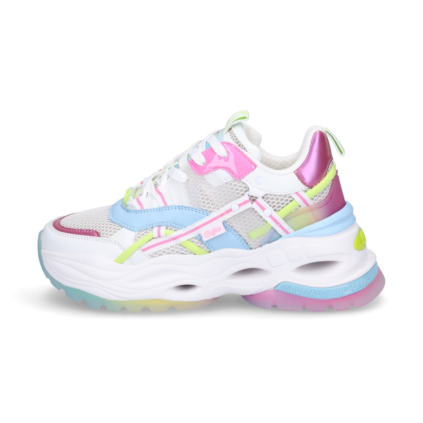 Buffalo Buffalo Damen Sneaker Triplet Hollow weiß multi Sneaker