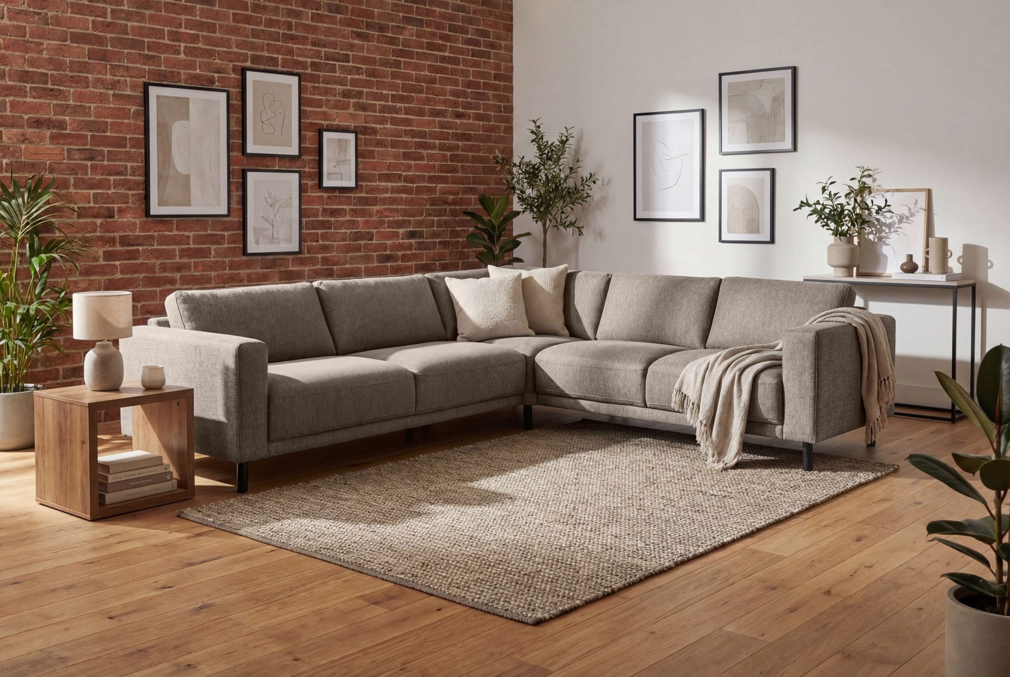 OTTO home Ecksofa Sveeva, L-Form, B.288 cm, schwarze Metallfüße, langlebiger Webstoff, mit Wellenunterfederung, viele Farben