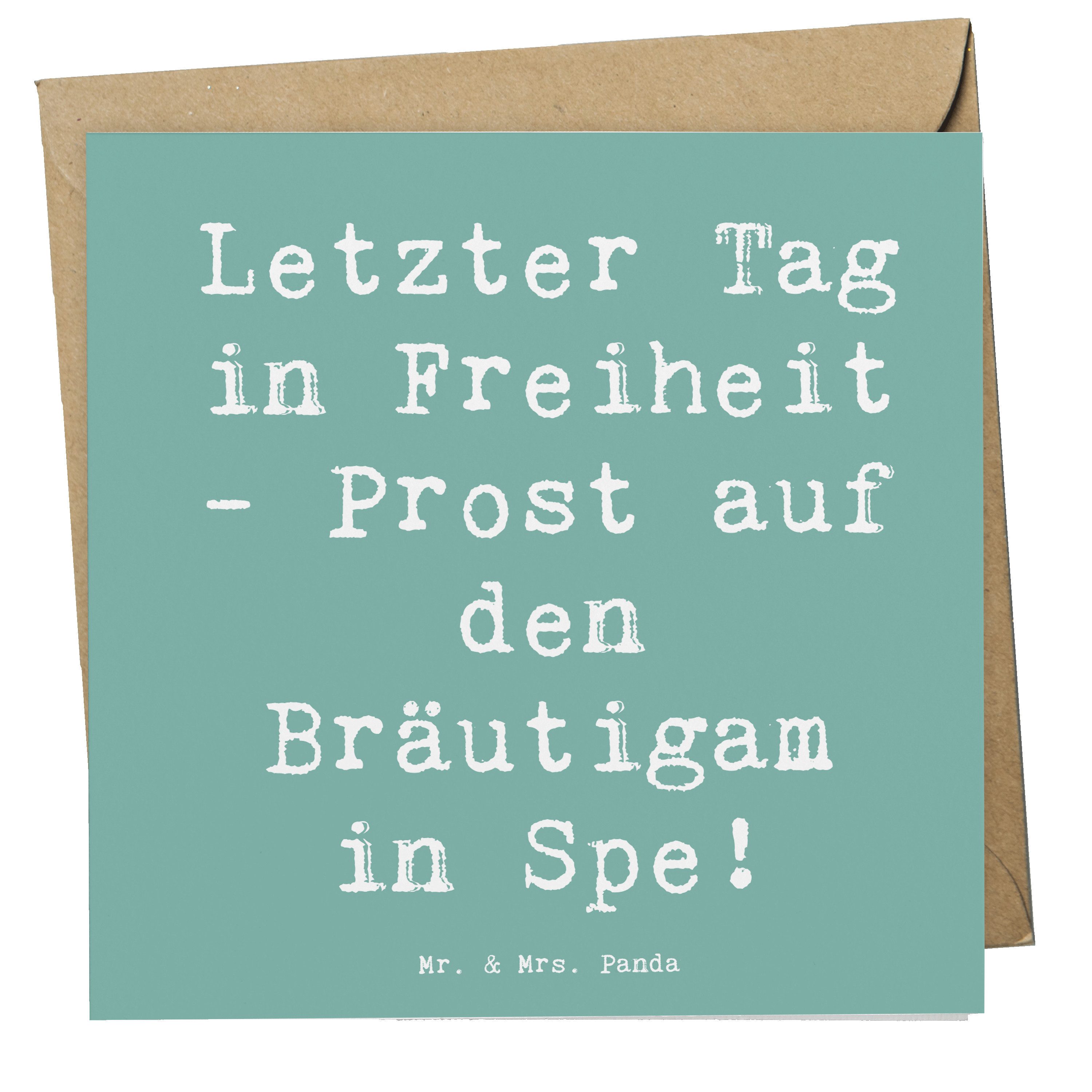 Grußkarte Junggesellenabschied Feier - Meeresbrise - Geschenk, Party, Geburtsta