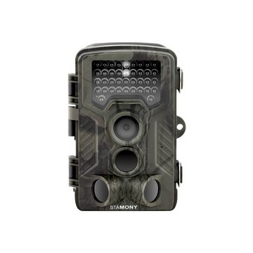 Stamony Wildkamera Fotofalle Überwachungskamera 8MP Full HD 42 IR-LEDs 20m Wildkamera