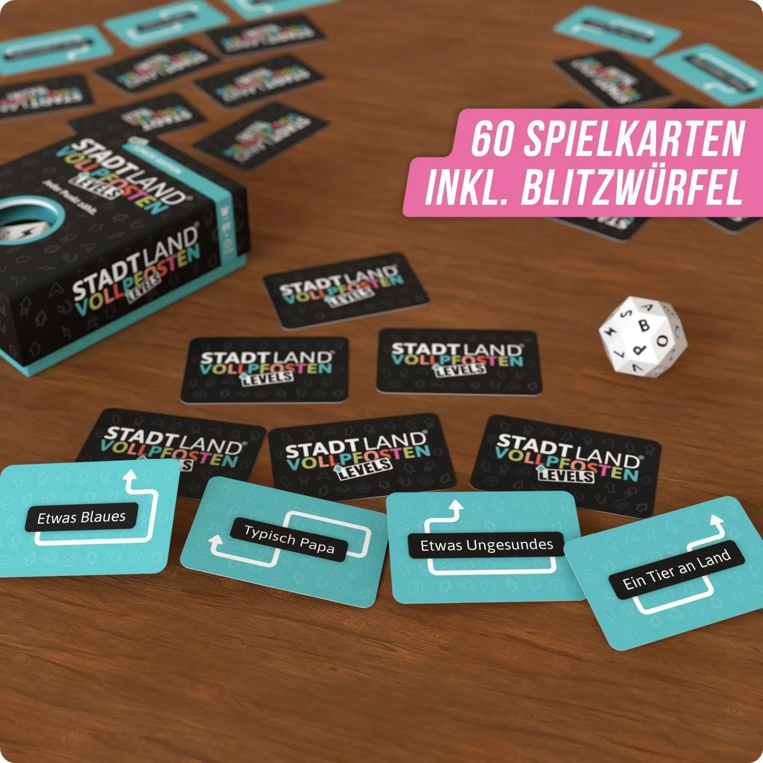 Denkriesen Spiel STADT LAND VOLLPFOSTEN® - Levels - JUNIOR EDITION - "Jeder Punkt...