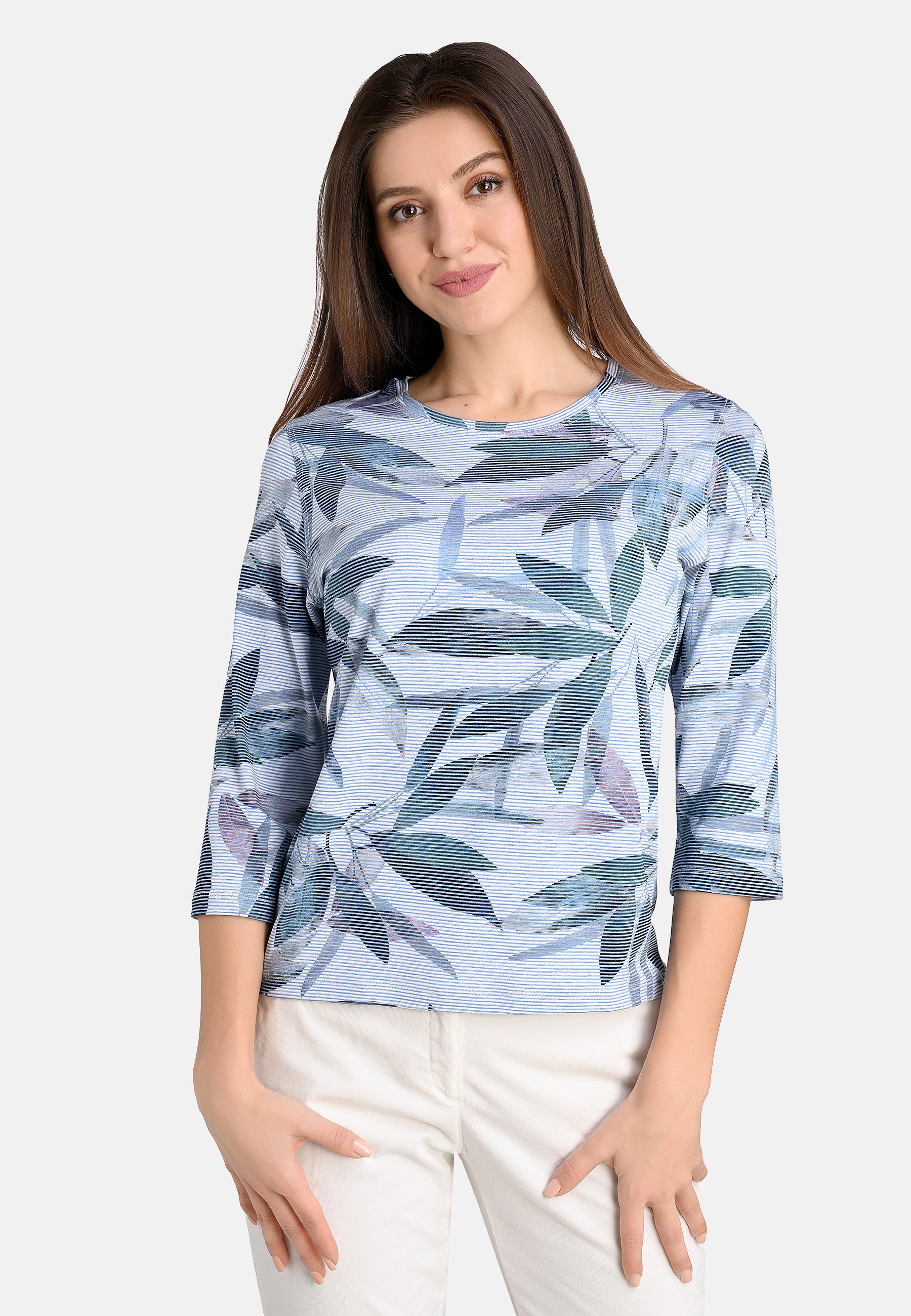 T-Shirt Shirt Stripe Print - 10/blue