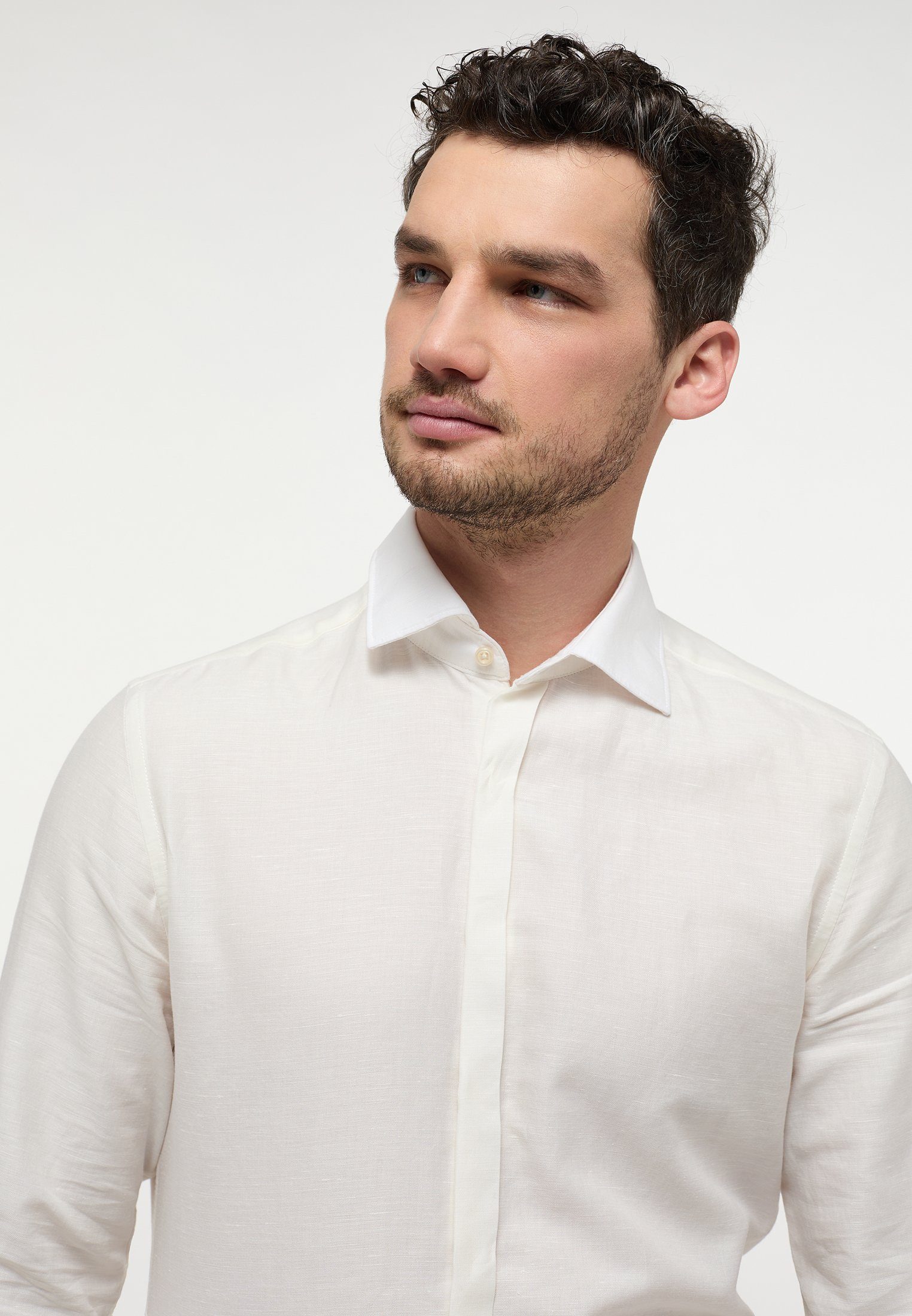 Eterna Langarmhemd SLIM FIT EASY IRON (bügelleicht) – Bild 3 von 5