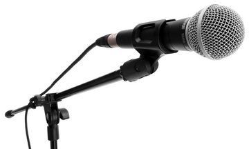 McGrey Mikrofonständer MBS-01 Mikrofonstativ mit Galgen und Mikrofonklemme, (Spar-Set, 5-tlg), Schwenkarm, höhenverstellbar bis ca. 154 cm