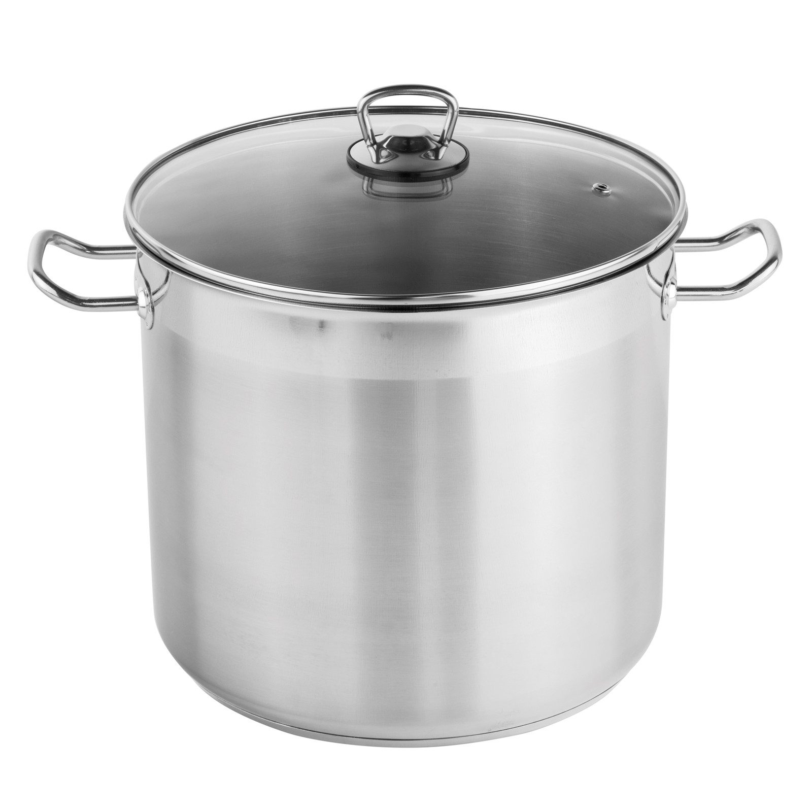Neuetischkultur Kochtopf Kochtopf Universaltopf mit Glasdeckel, Edelstahl, Glas (Stück, 1-tlg., 1 Universaltopf mit Glasdeckel), Glasdeckel T-Type mit Dampfloch und Knauf