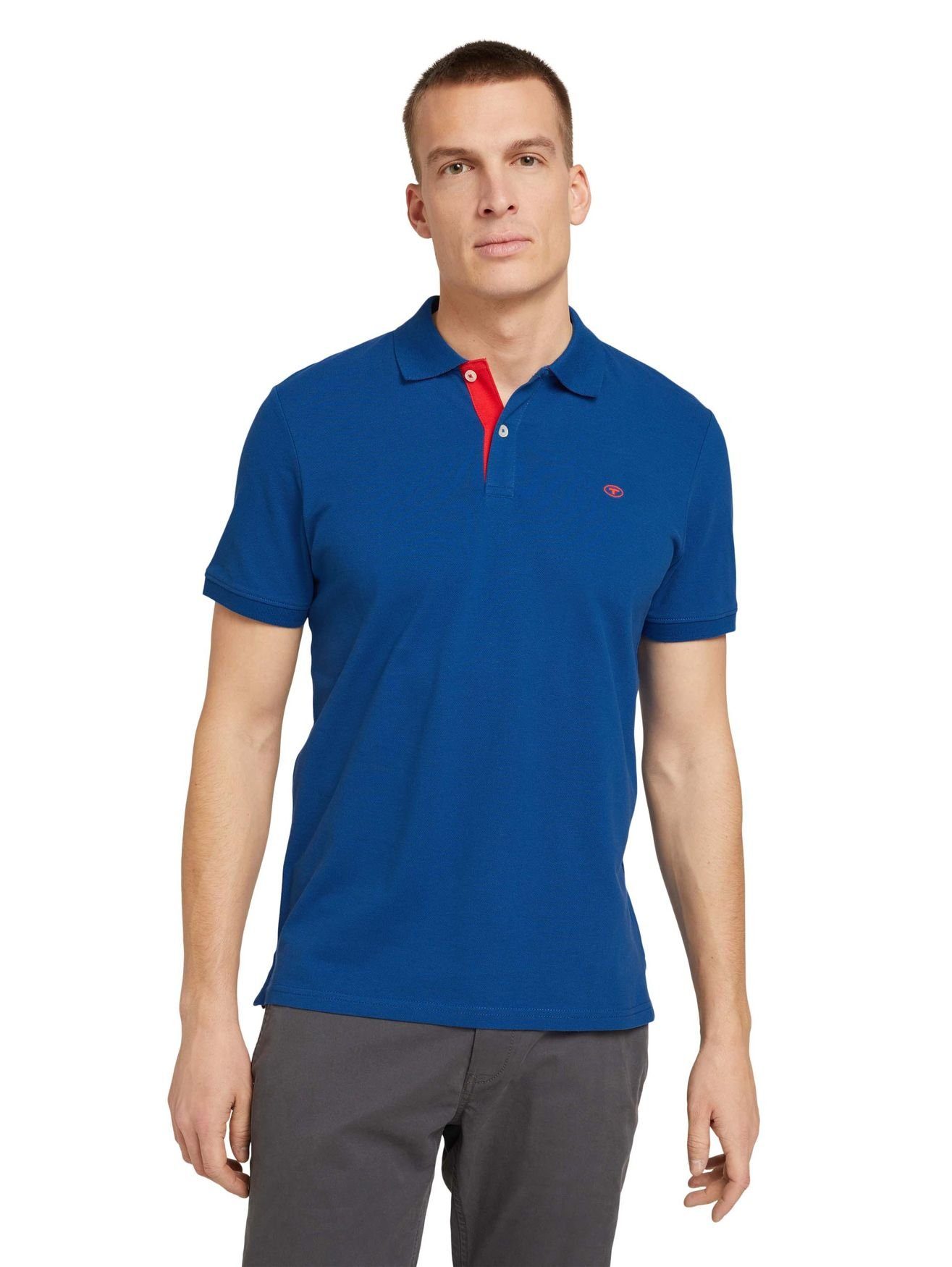 TAILOR Blau Polo Shirt Poloshirt in TOM BASIC POLO 5339