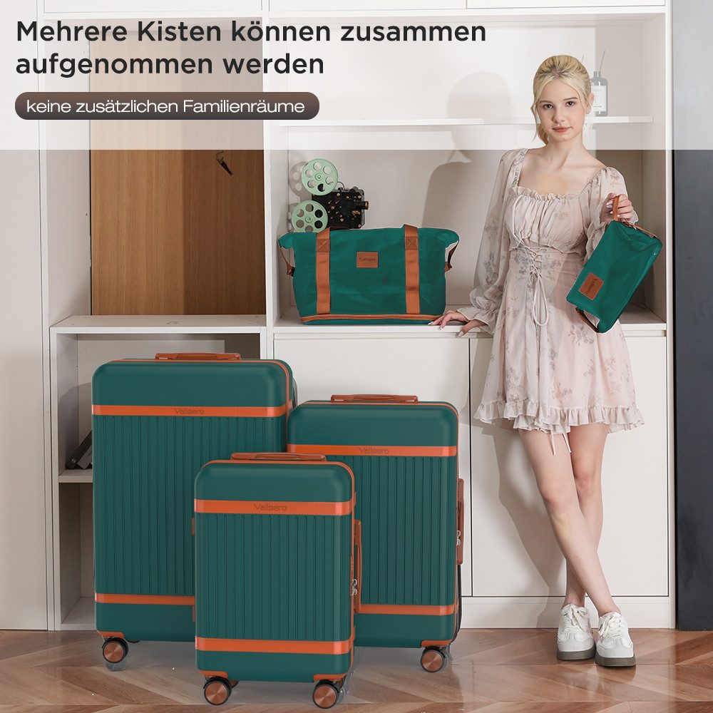 VALLSERO Trolleyset Trolleyset Hartschalen-Koffer set (M, L,XL) Rollkoffer, günstig online kaufen