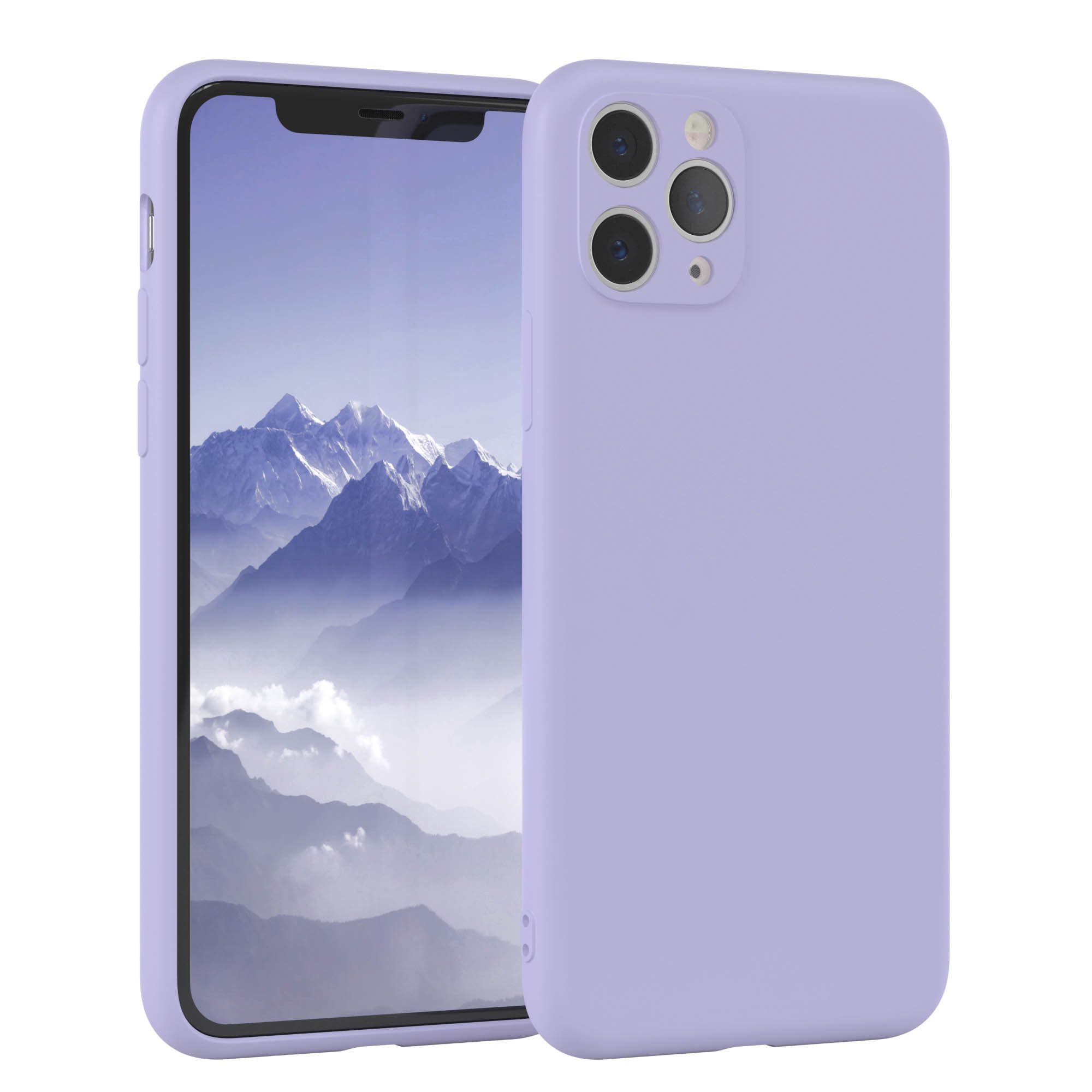 EAZY CASE Handyhülle für Apple iPhone 11 Pro Hülle Silikon 5,8 Zoll, Silikonhülle stoßfest Smart Slimcover Case Dünn Blau Lila