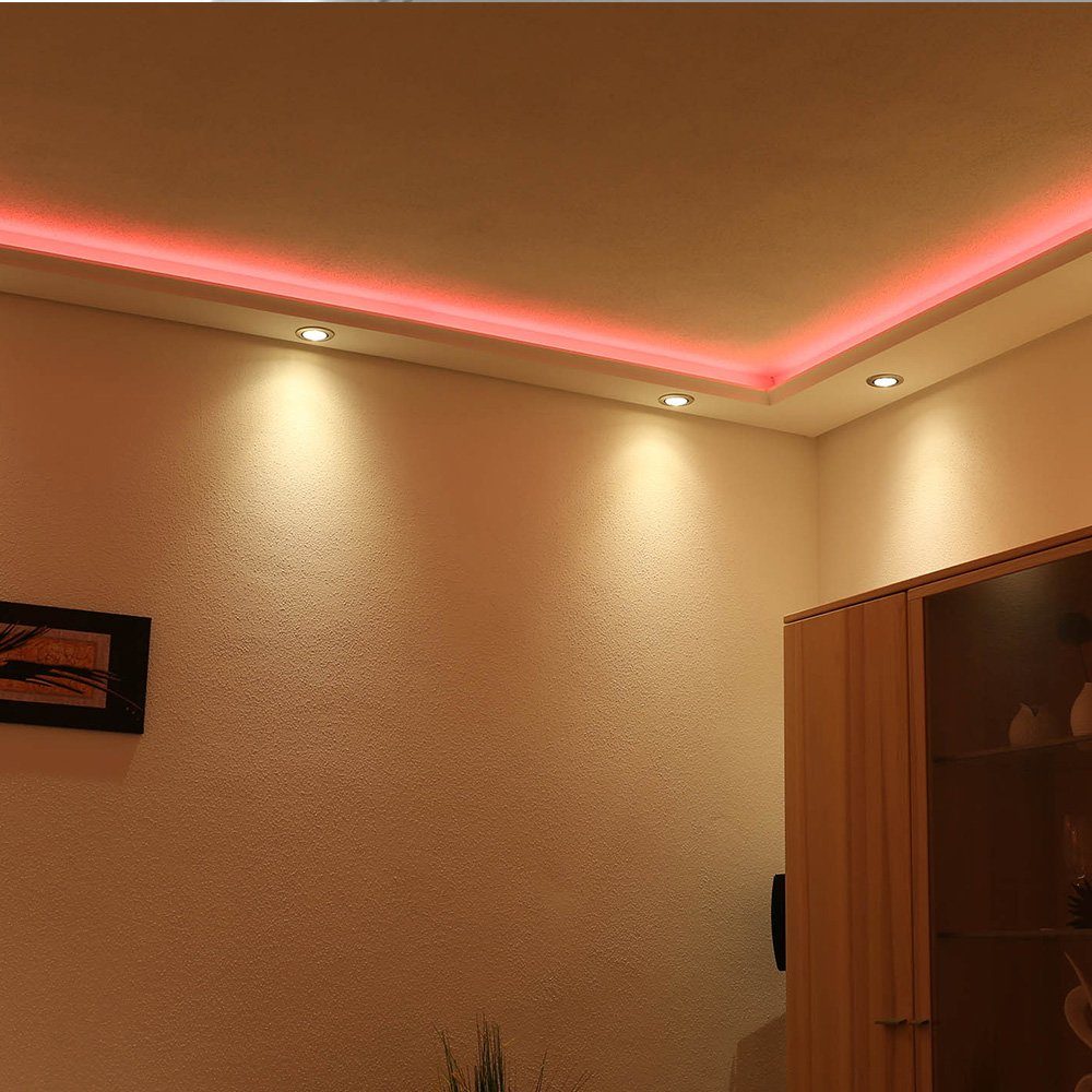 Licht-Trend Stuckleiste Dekor-Profil M Stuckleiste 1,2 m indirekt Wand oder Decke – Bild 5 von 5