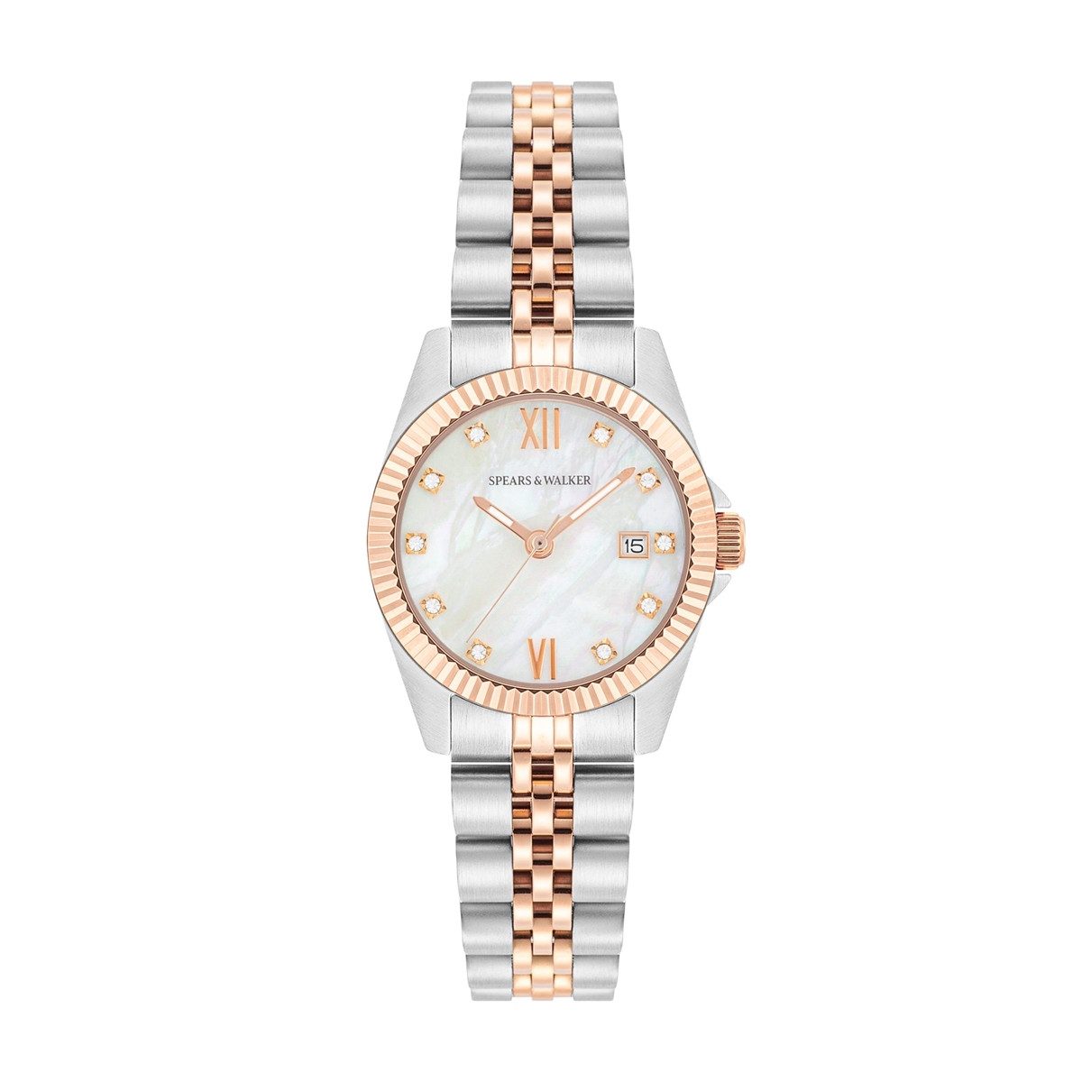 Spears & Walker Quarzuhr silber/roségold