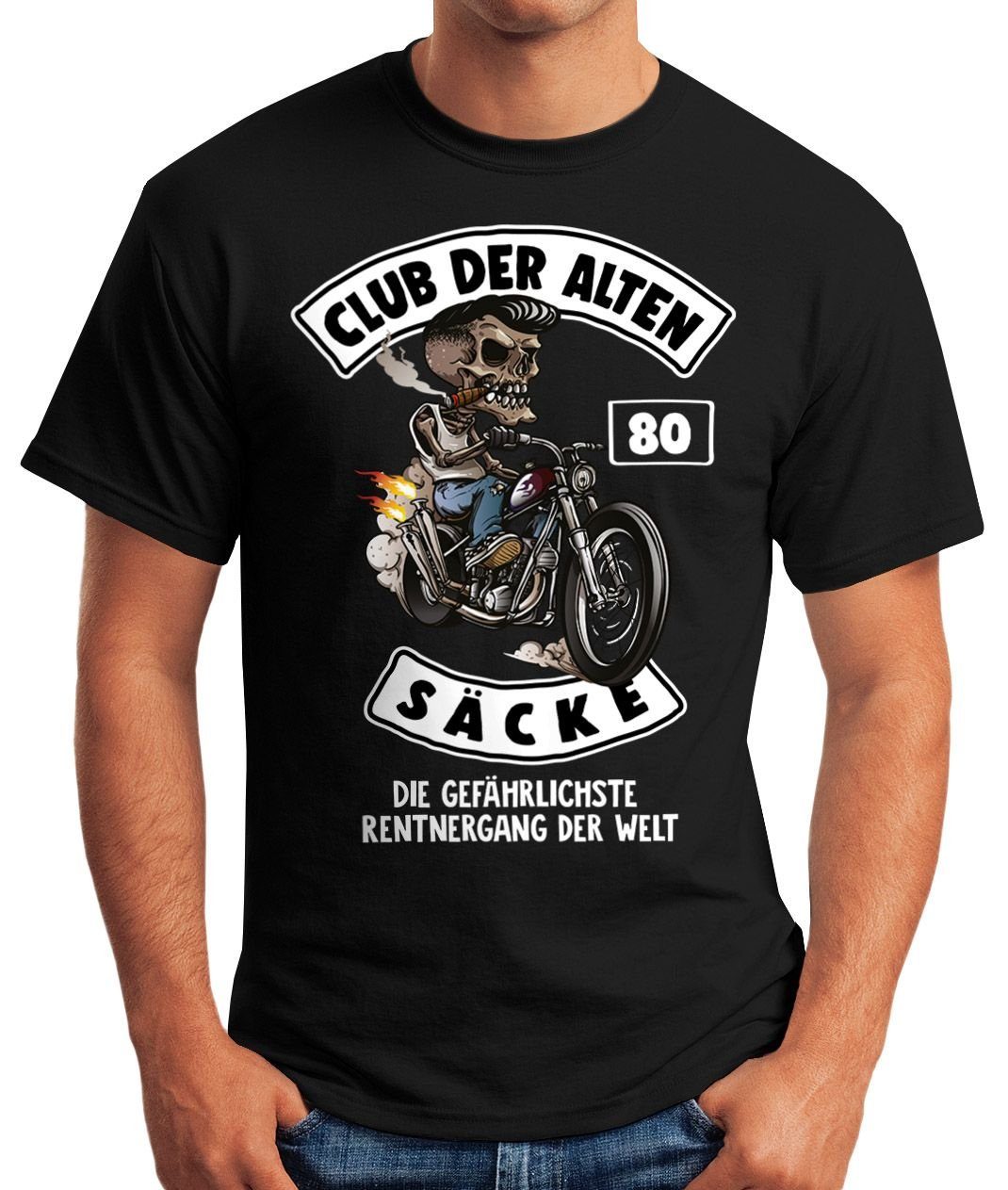 MoonWorks Print-Shirt Lustiges Herren T-Shirt Club günstig online kaufen